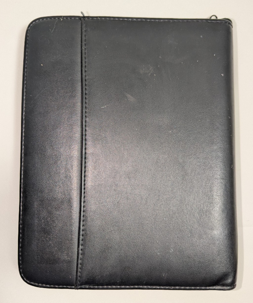 Day Runner Fact Centre Black Faux Leather 3-Ring Zipper Planner, Inserts incl.