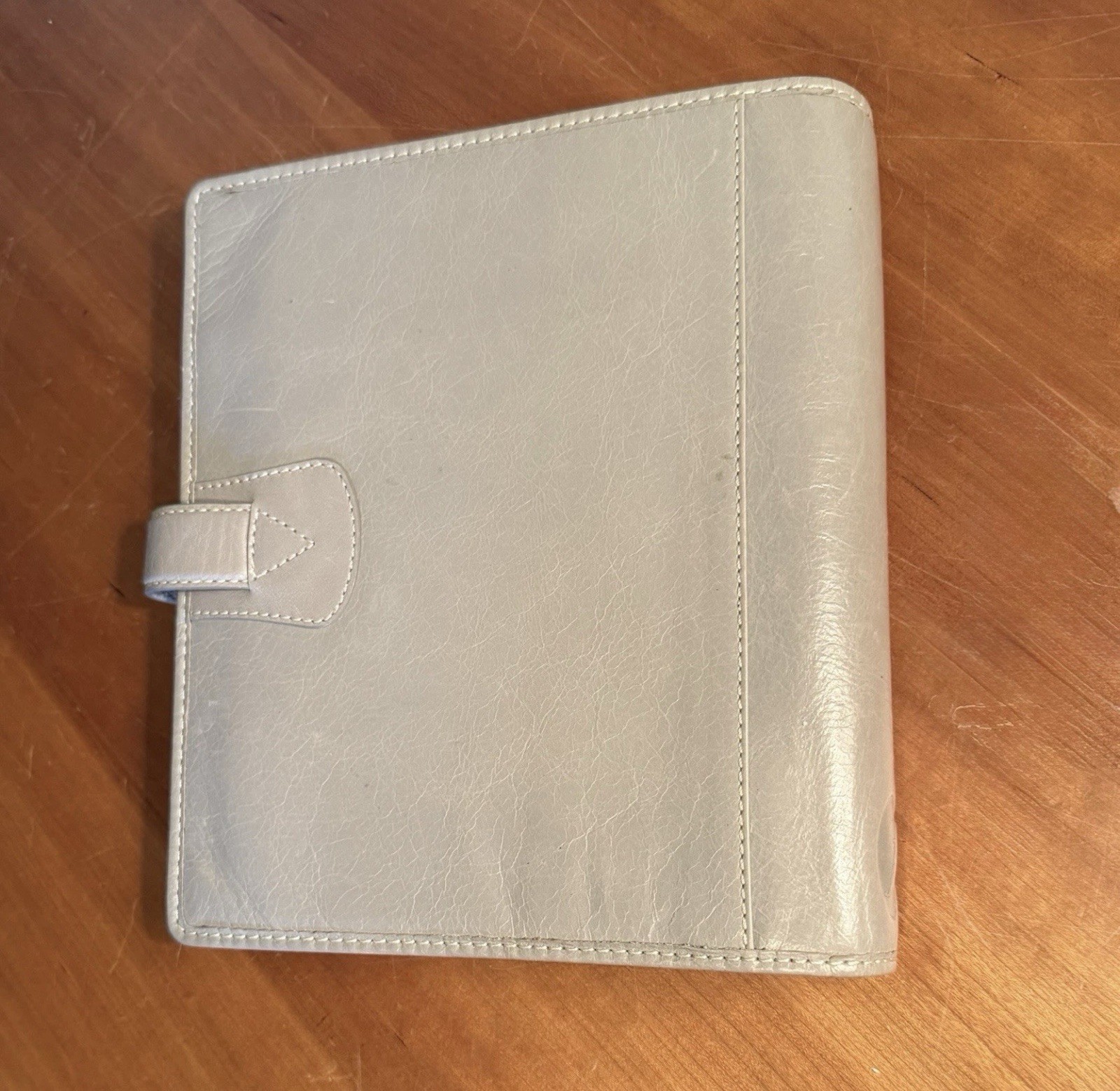 Filofax Malden A5 Stone Leather 6 Ring Organizer Planner Binder