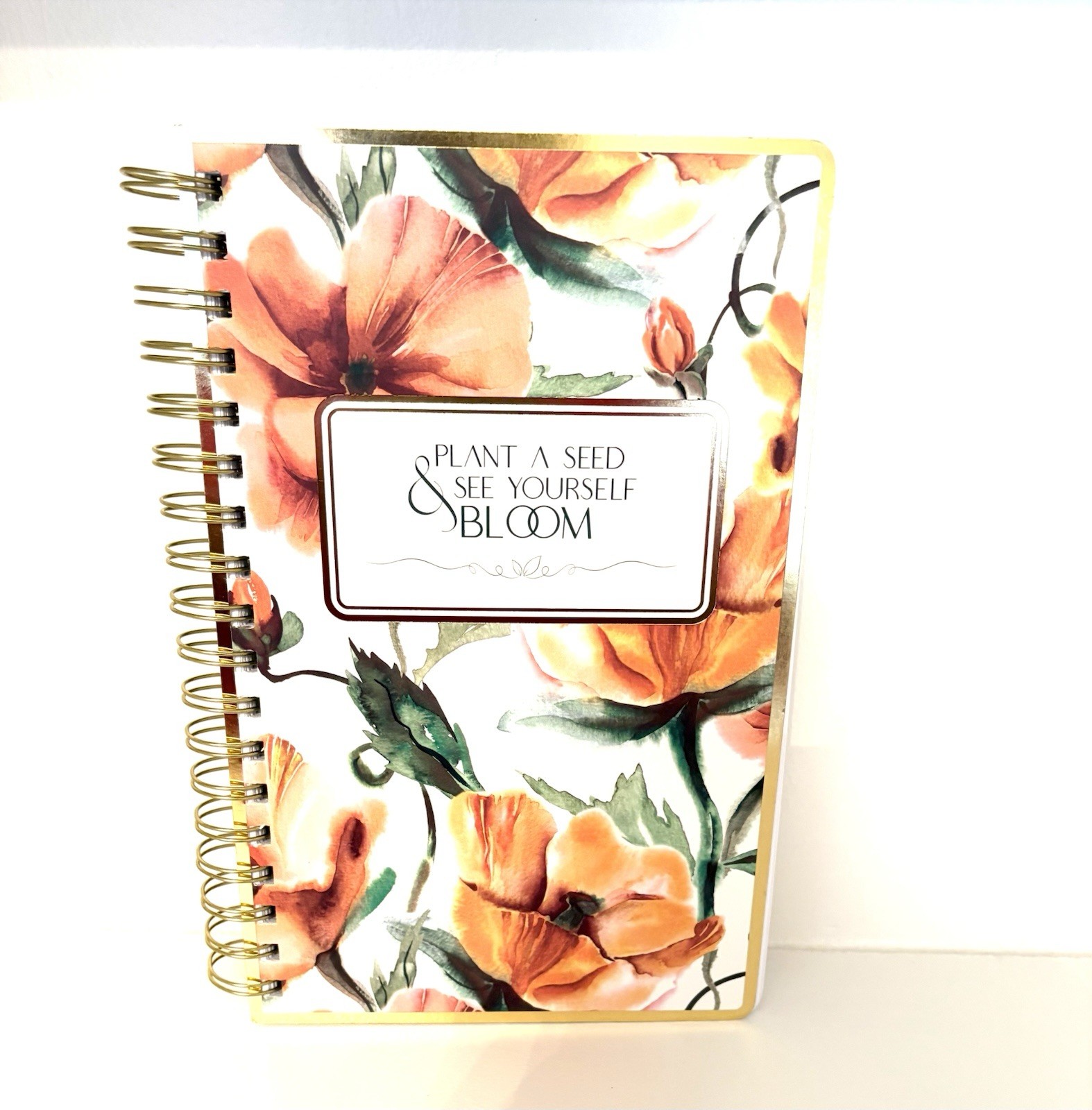 Plant A Seed & See Yourself Bloom Notebook /Journal New 158 Sheets Floral