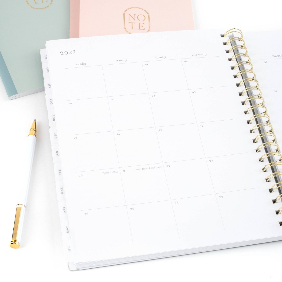 Sugar Paper Essentials 8.5″x11″ Large Wirebound Frosted Poly 2026-2027 Planner