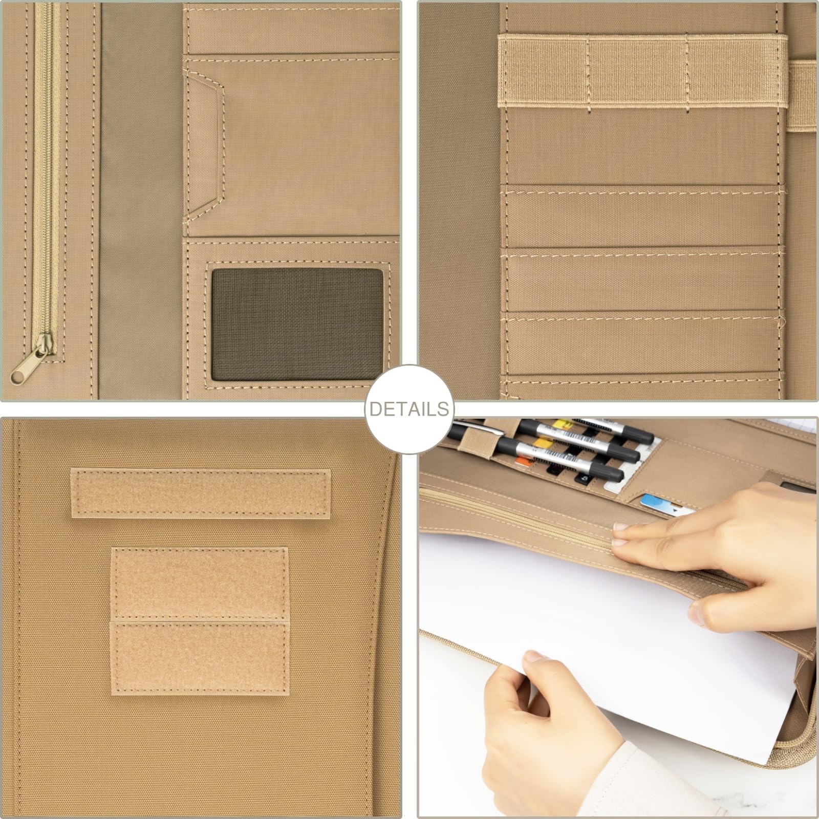 Military Zippered Padfolio and Tactical Notebook Cover with Legal Pad for A4 …