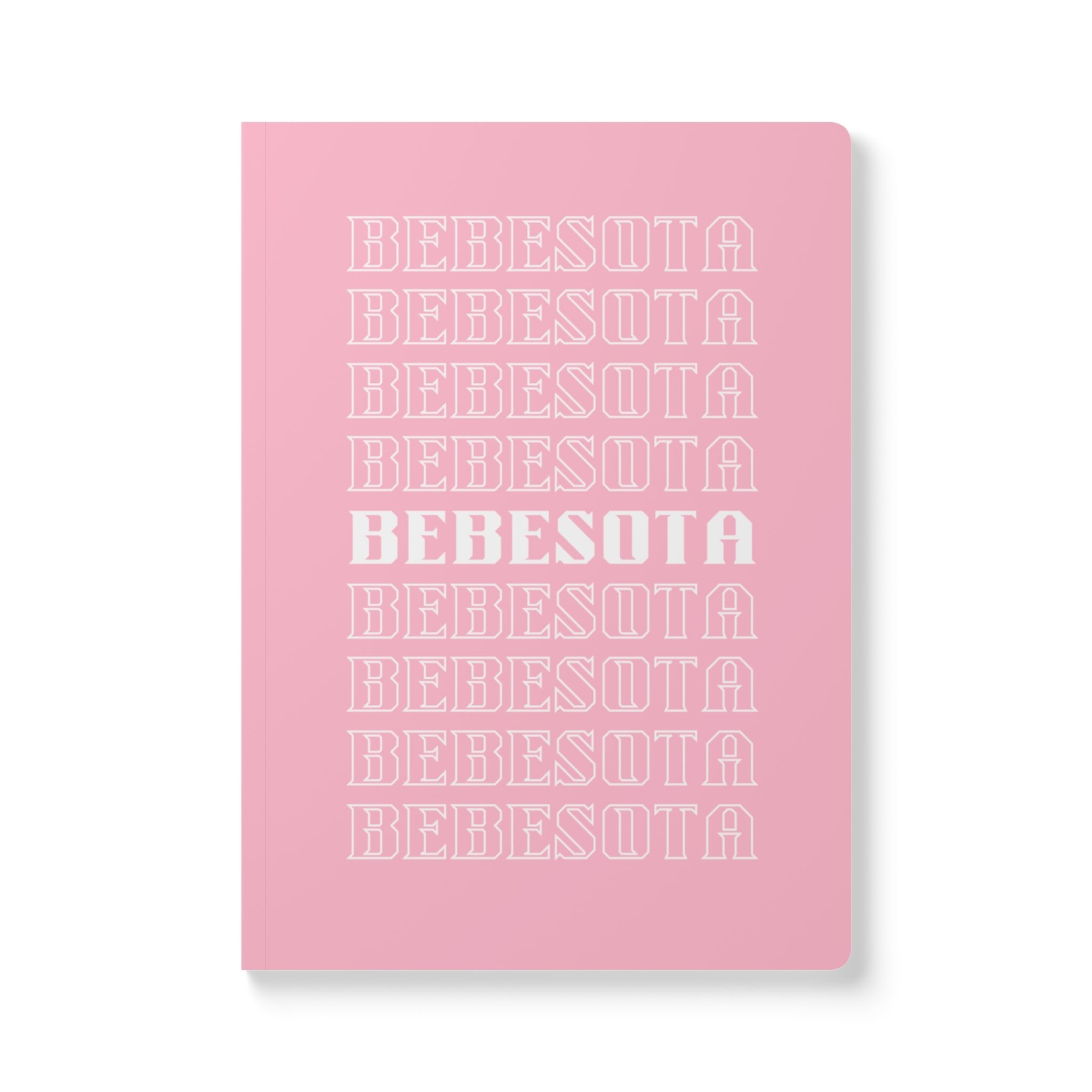 Bebesota Journal, Softcover Notebook for Notes Writing and Latinas Pink Girly