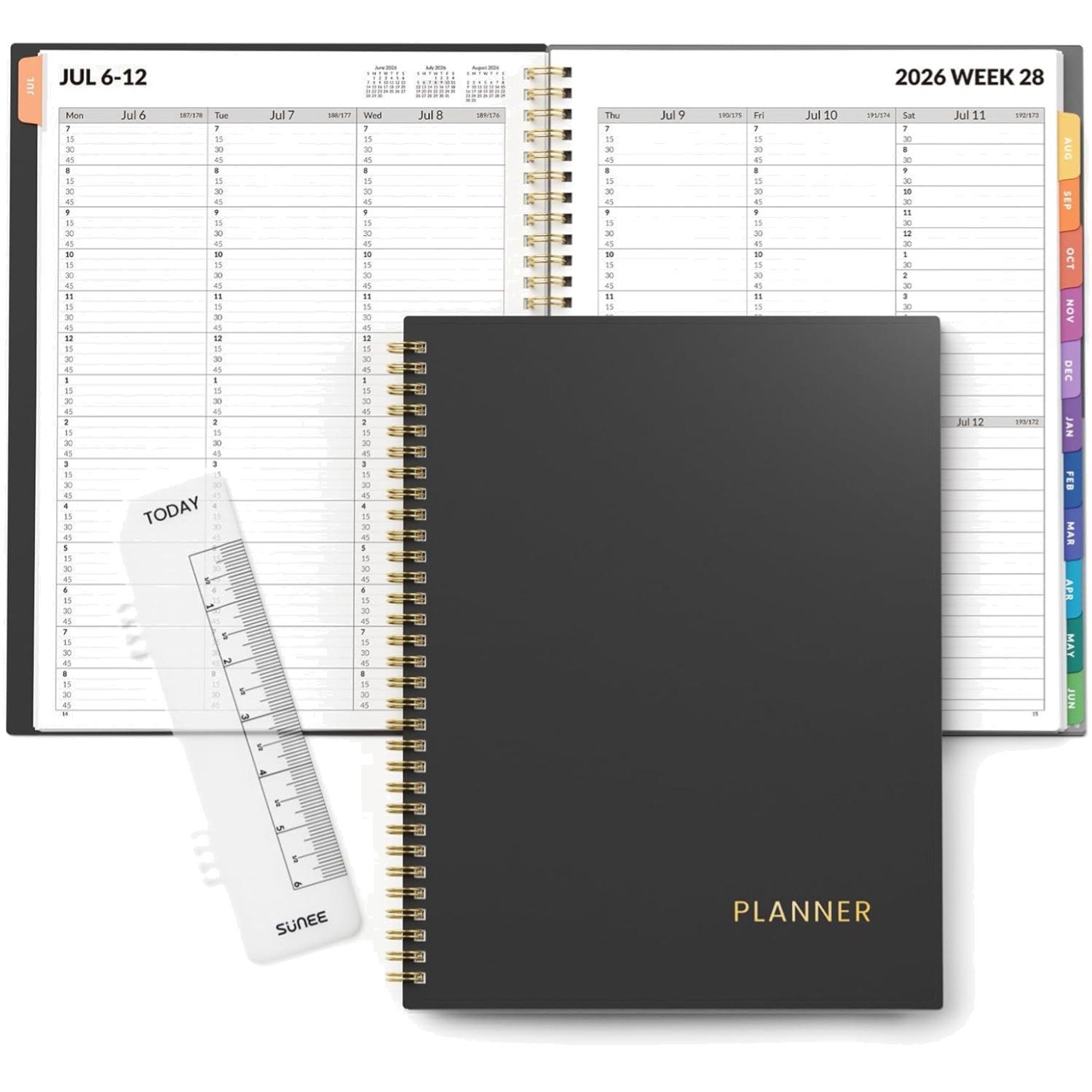 2026-2027 Appointment Book, Quarter-Hourly, Weekly & Monthly – from July 2026…