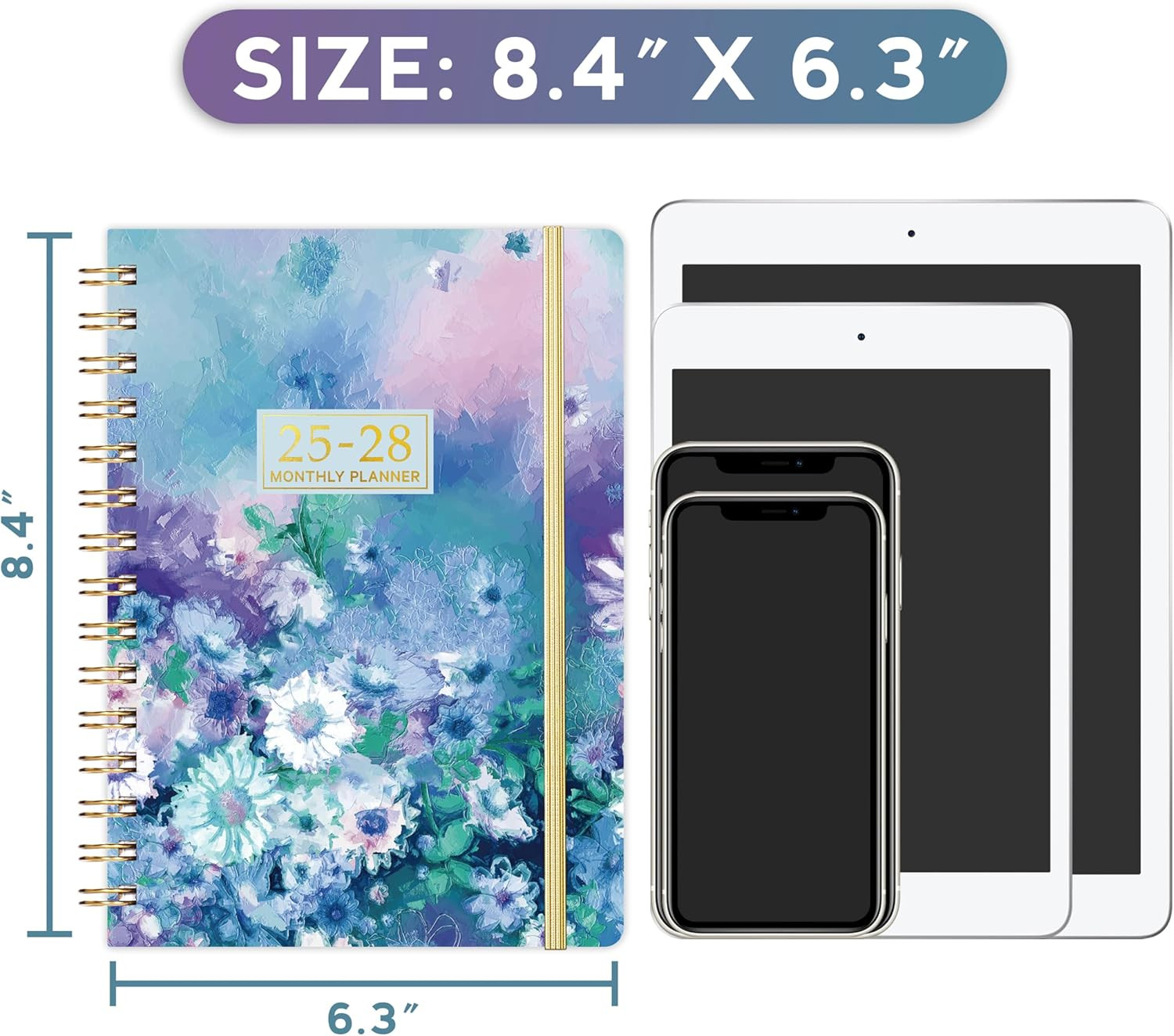 Monthly Planner 2025-2028, 3 Year Monthly Planner 2025-2028, JUL 2025-JUN 2028,