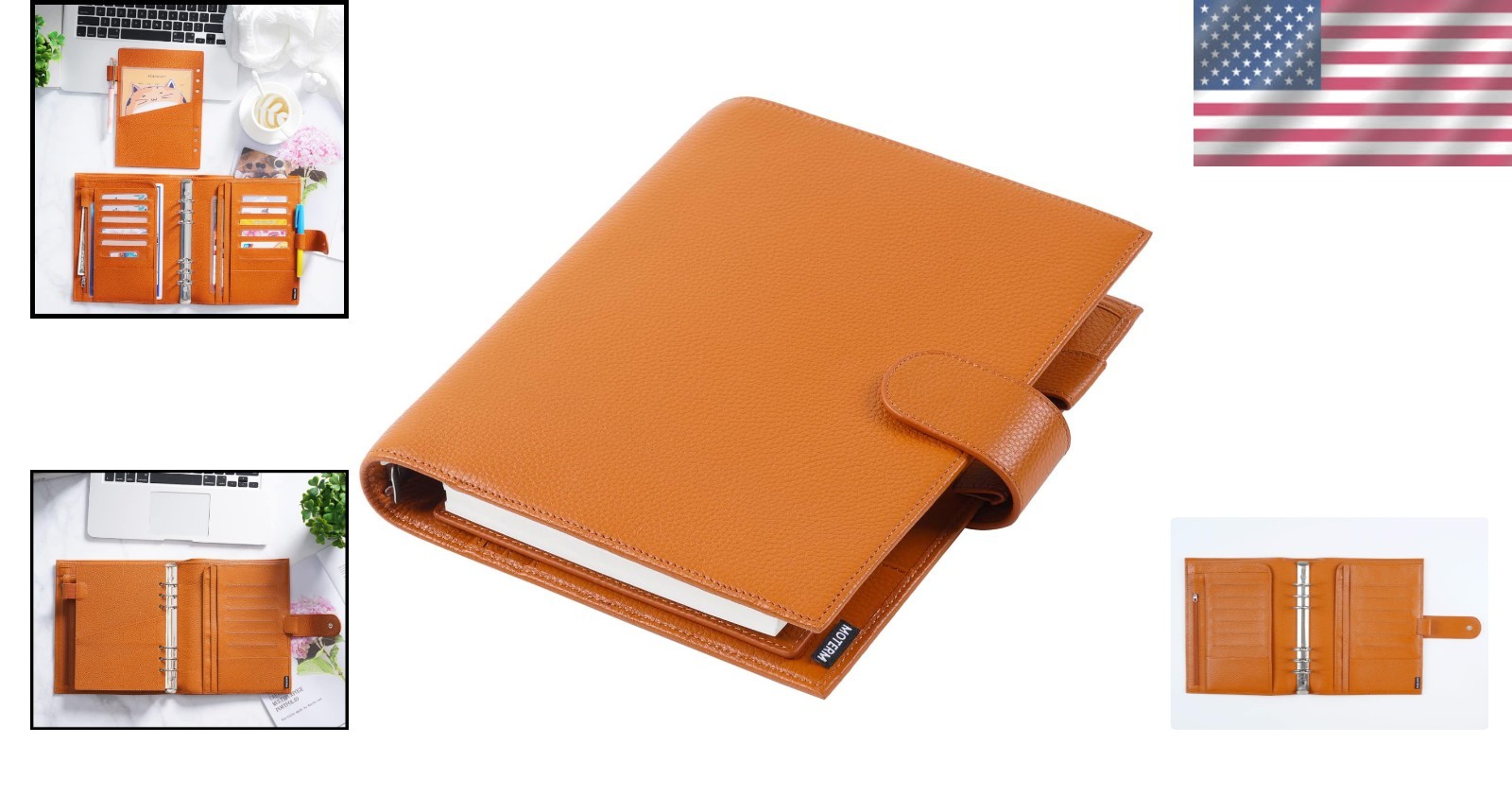 Durable Leather Binder Organizer – 30mm Ring