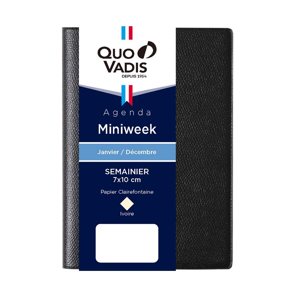 QUOVADIS Diary “Mini Week/Ampara” Black qv04401bk