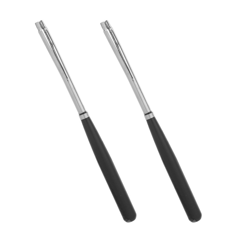 2Pcs Reusable Birch Wood Charcoal Holder with Enhanced Grip for Drawing Tools