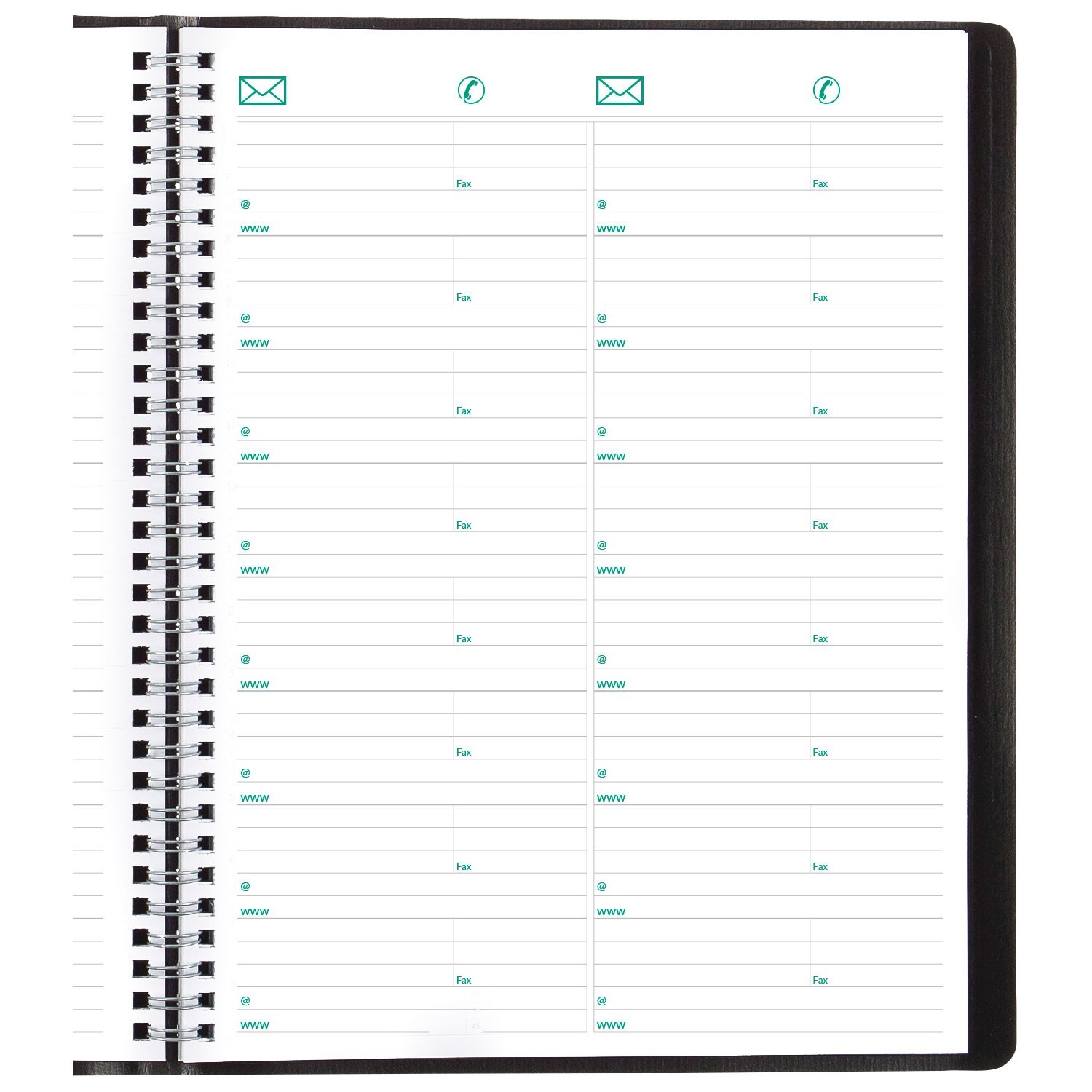 2025 Brownline EcoLogix CB425W.BLK Weekly Appointment Book, 8-1/2 x 11″