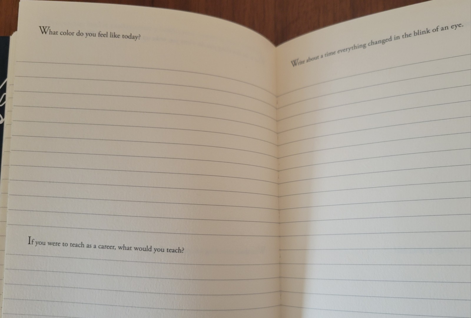 300 Writing Prompts Open Bound High Quality Paper Lined Journal 204 Pages – Used