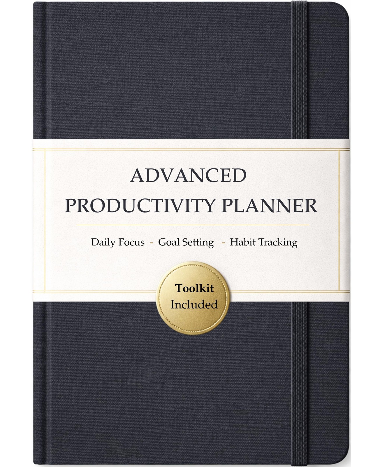 The Advanced Productivity Planner – Undated Daily, Weekly & A5, Dark Grey