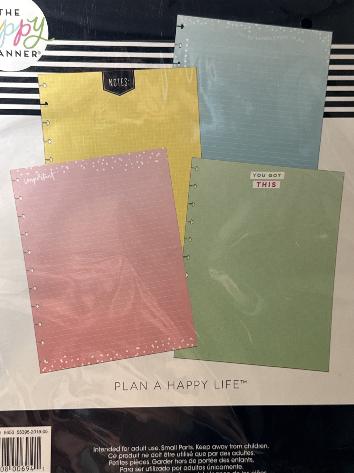 The Happy Planner -Important/Notes/You Got this Big Filler Paper 40 Sheets
