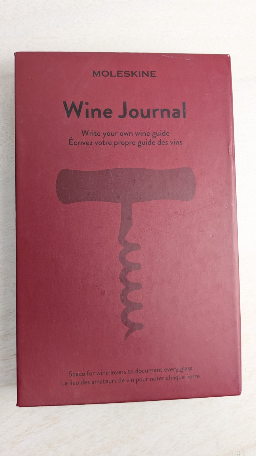 NIB Moleskine Wine Journal Elastic Closure 400 Pages Tabbed Sections Gift