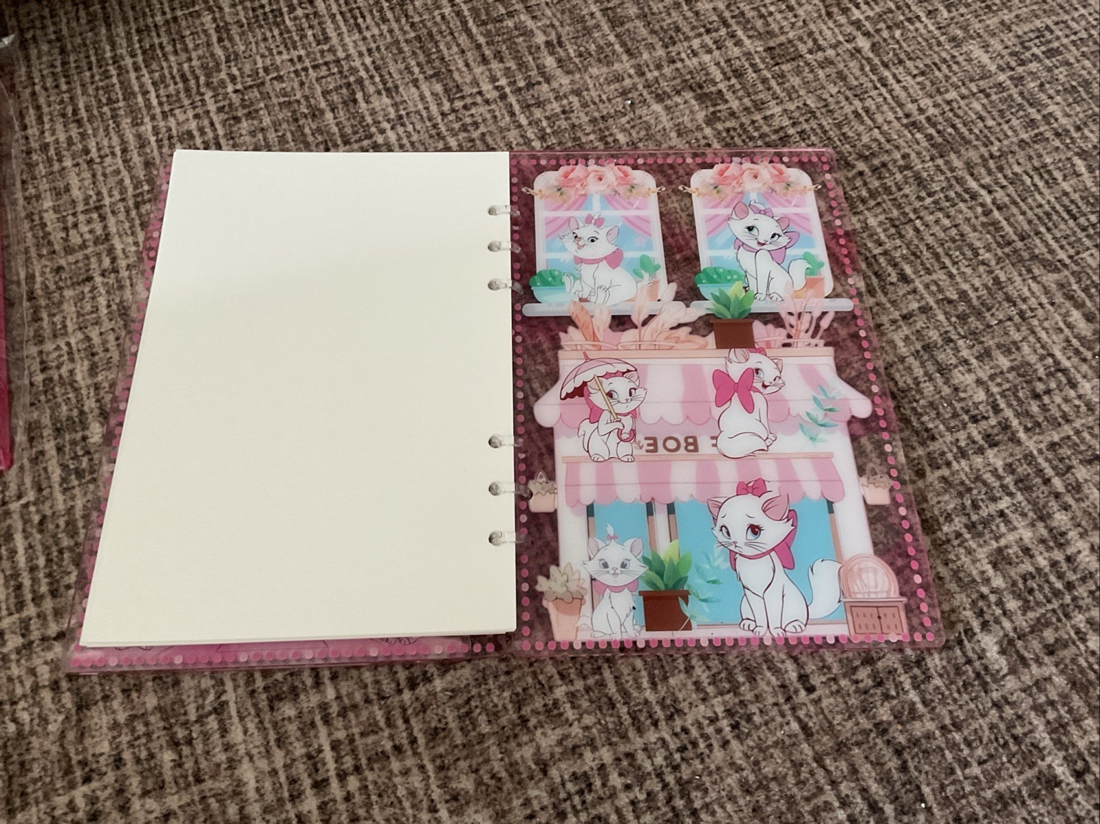 A5 Marie The Cat Shaker Notebook With Plain Pages