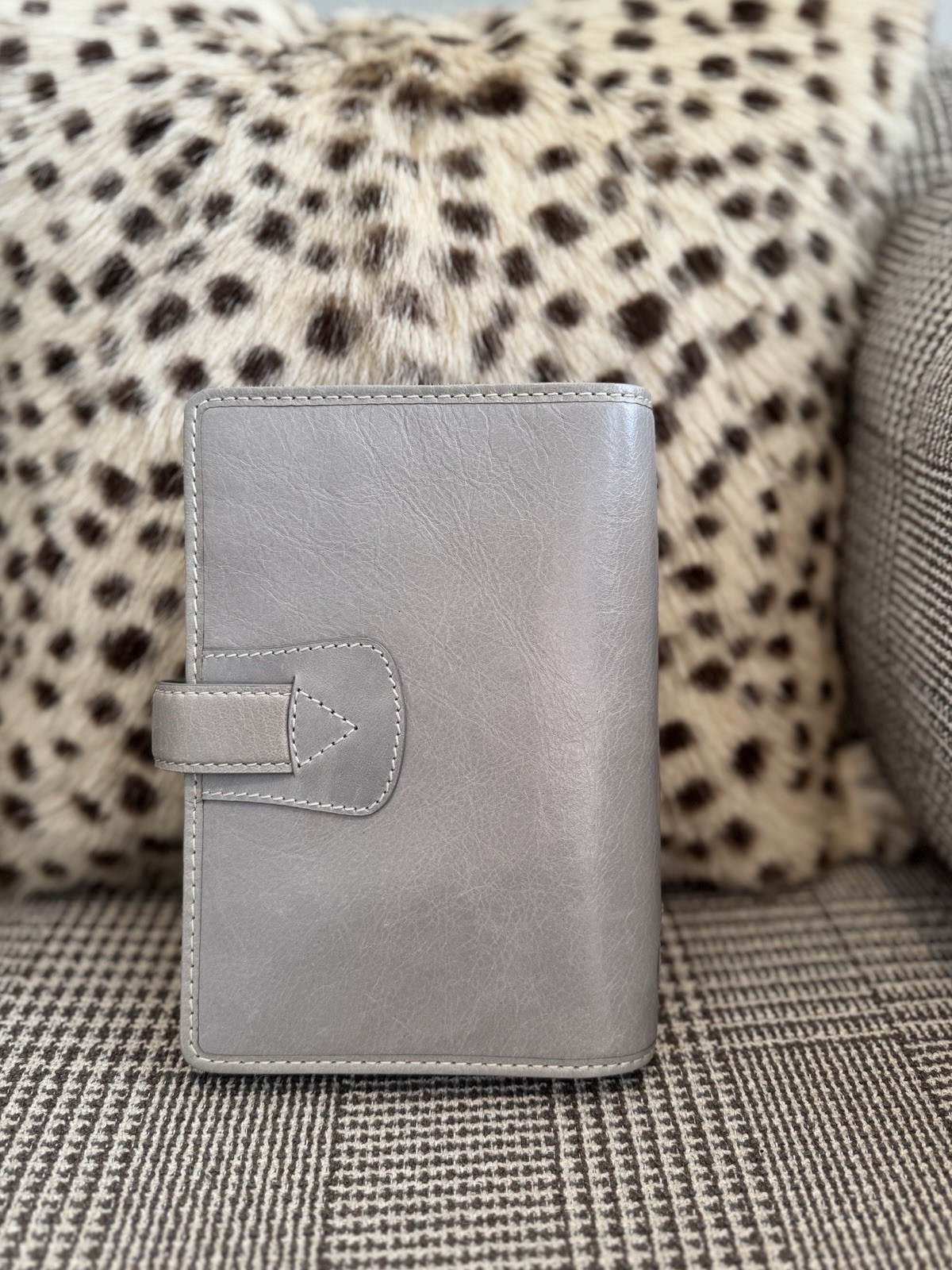 Filofax A6 Personal Size Malden Organiser Planner Diary Stone Leather NewBeauty