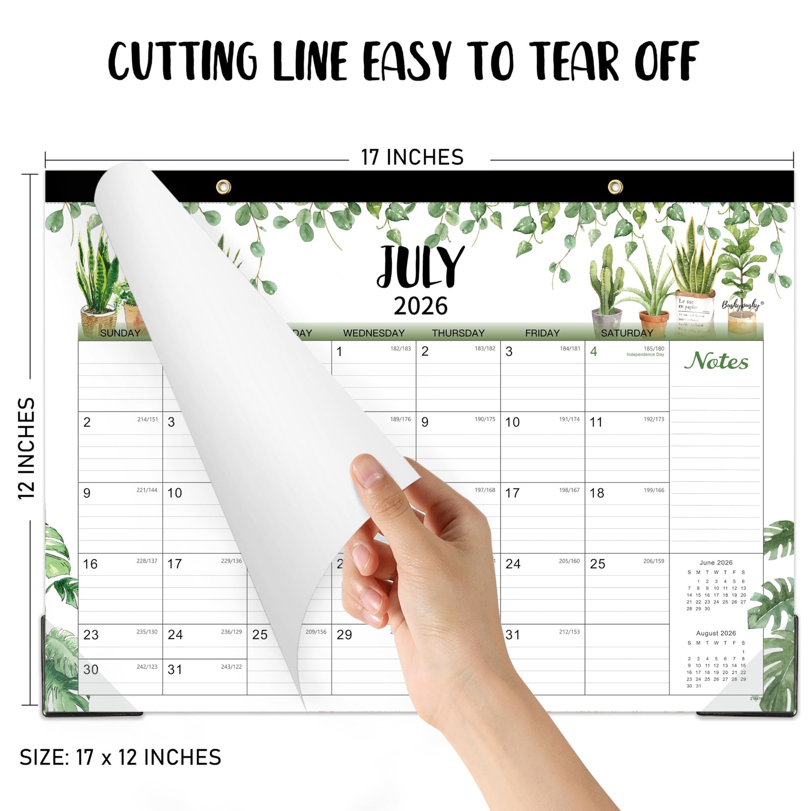 Desk Calendar 2026-2027 – Calendar, 18 Monthly Desk/Wall…