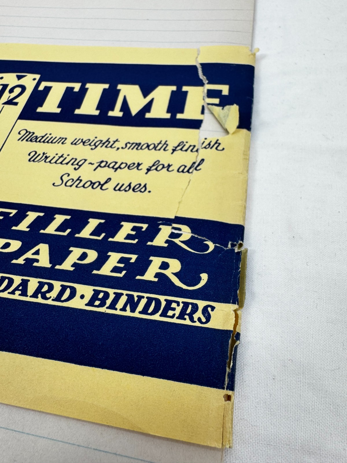 Fun Vtg/Antique Woolworth Cardboard Cover Loose Leaf Notebook with Paper Refills
