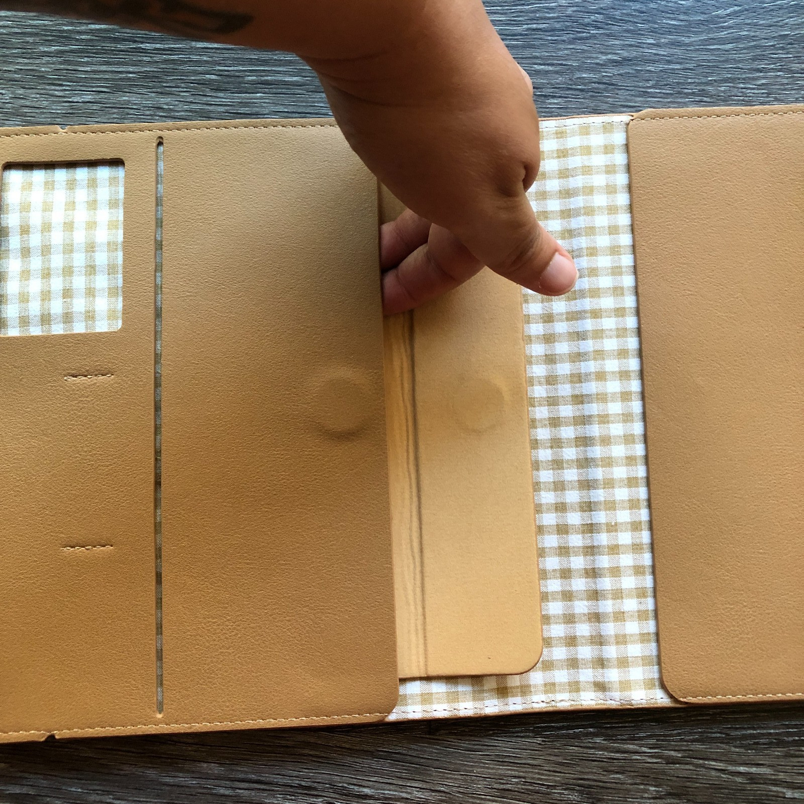 Emma Kate Co Compendium/Notebook cover in Biscotti