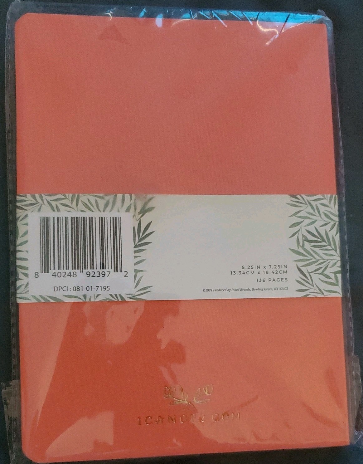 1Canoe2 Daily Log Guided Journal ORANGE 5.25in x 7.25in — NEW Sealed