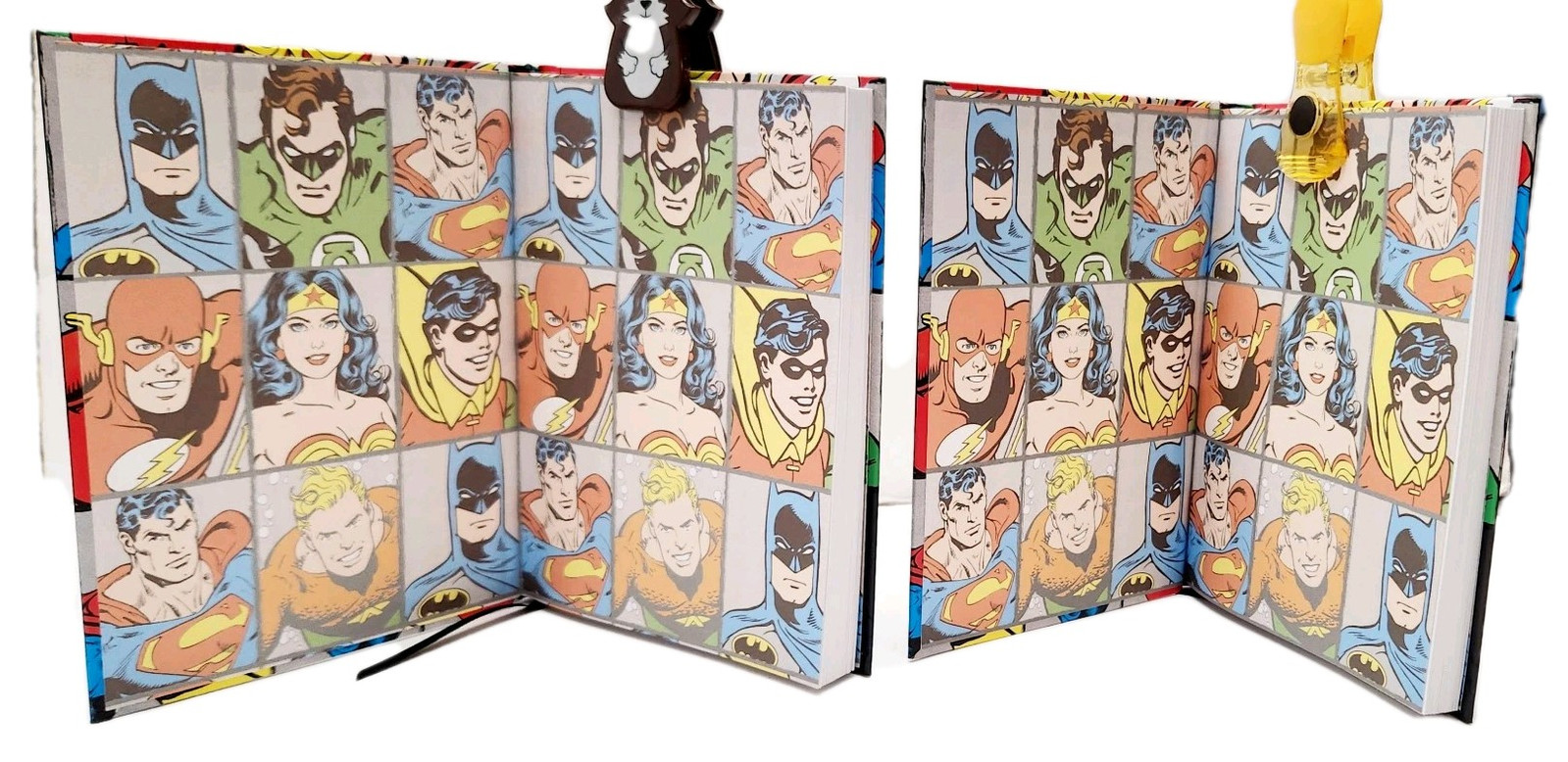 Silver Buffalo DC6150 DC Comics Characters Grid Hard Cover Journal, Lot Of 2 New