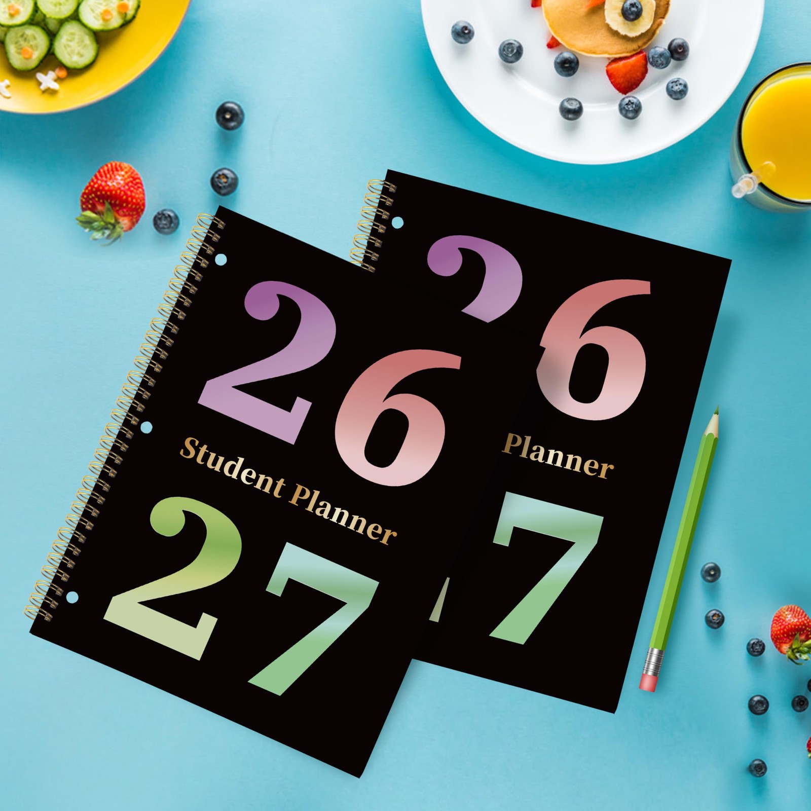 Student Planner 2026-2027 – Monthly and Weekly School 8.2″ x 10.7″, black