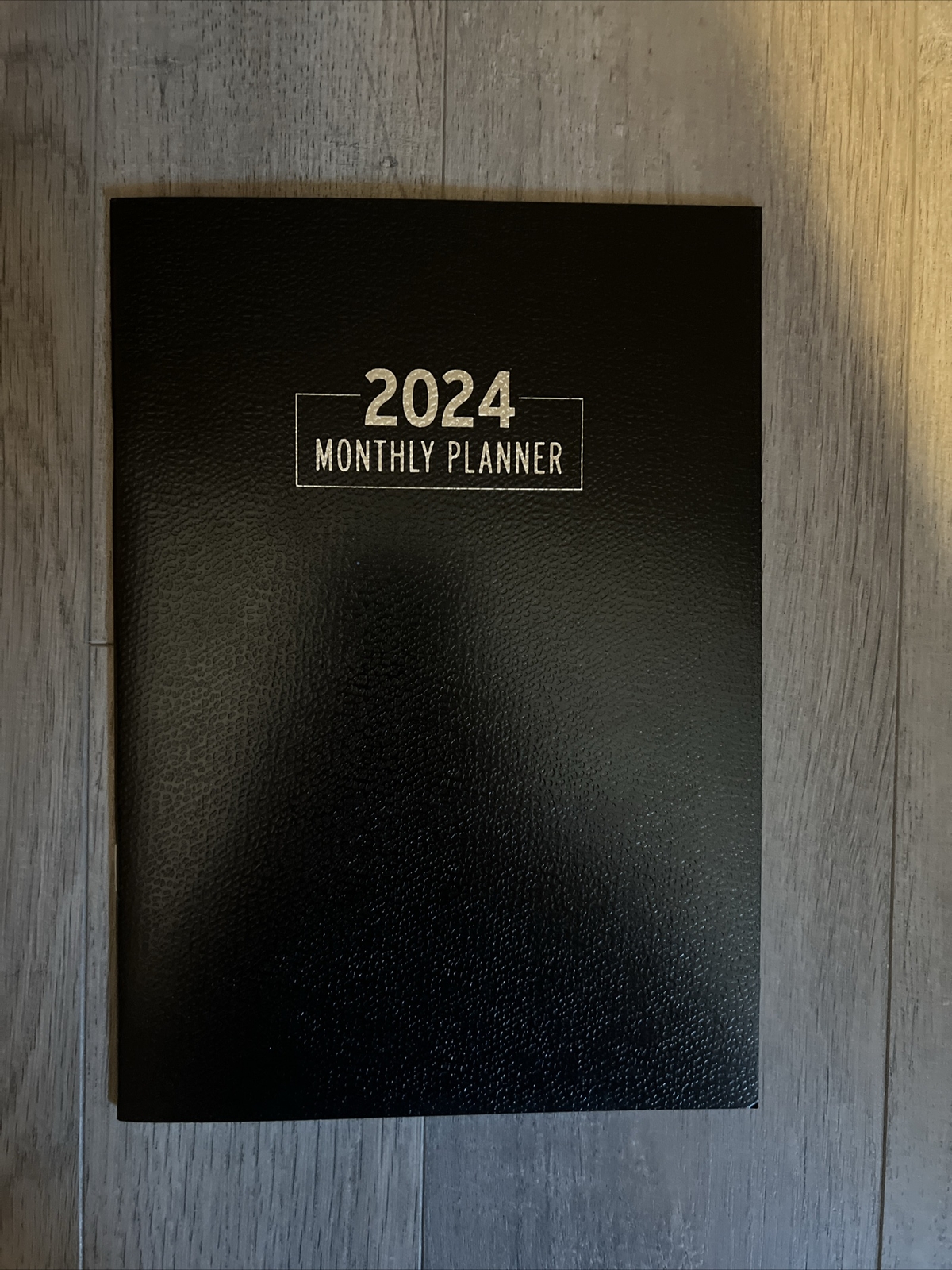 2024 Black Monthly Planner Size 6.7in. X 9.5 In.- 32 Pages- NEW