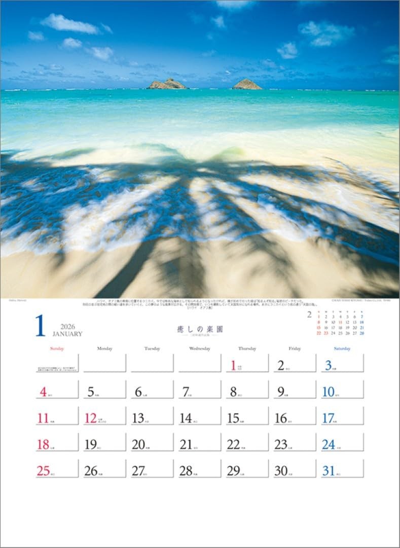 Healing Paradise – Kazuyoshi Miyoshi Works Collection – TD-30653 2026 Wall Calen