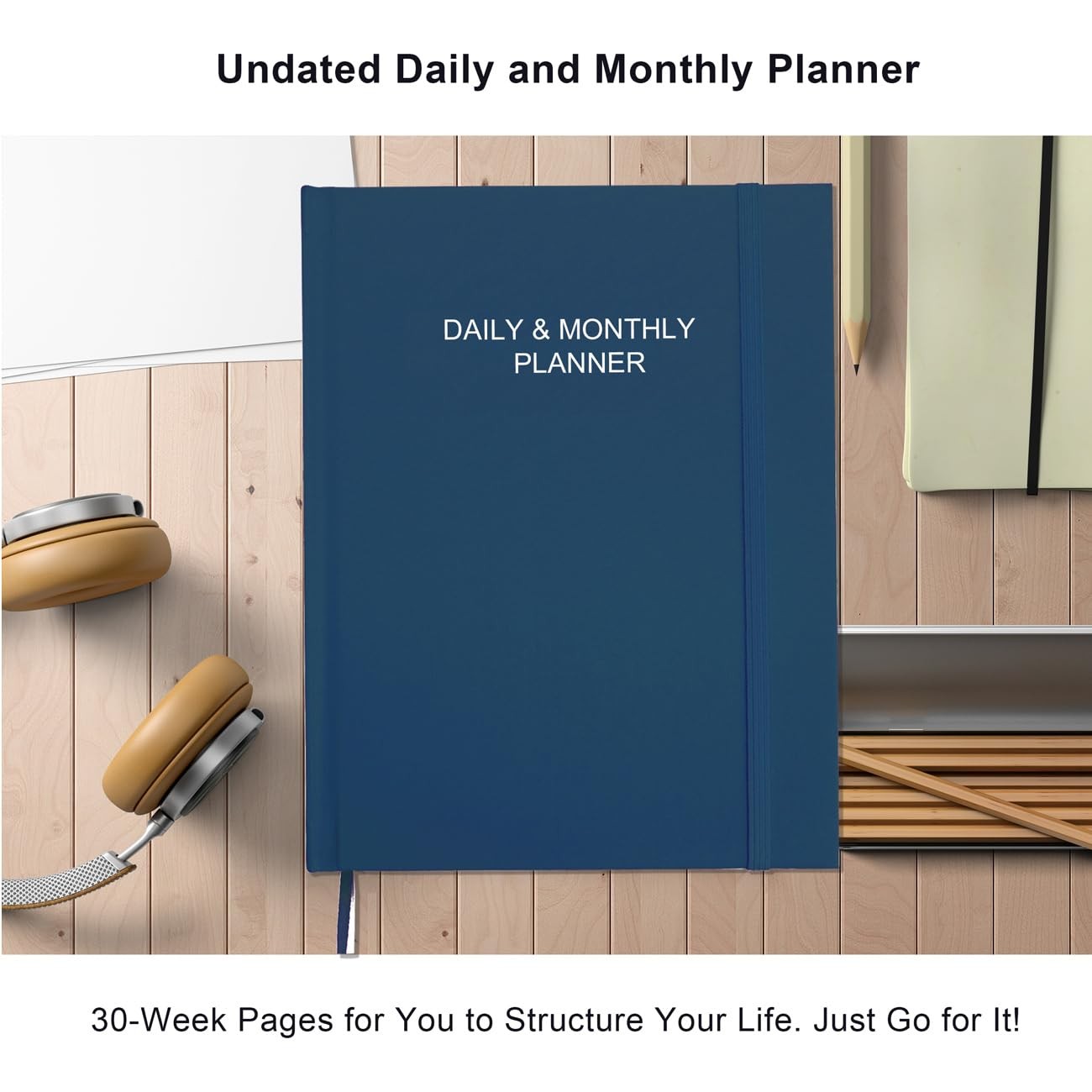Daily & Monthly Planner for 2026 or Anytime – ADHD Planner Two Pages Per Day,…