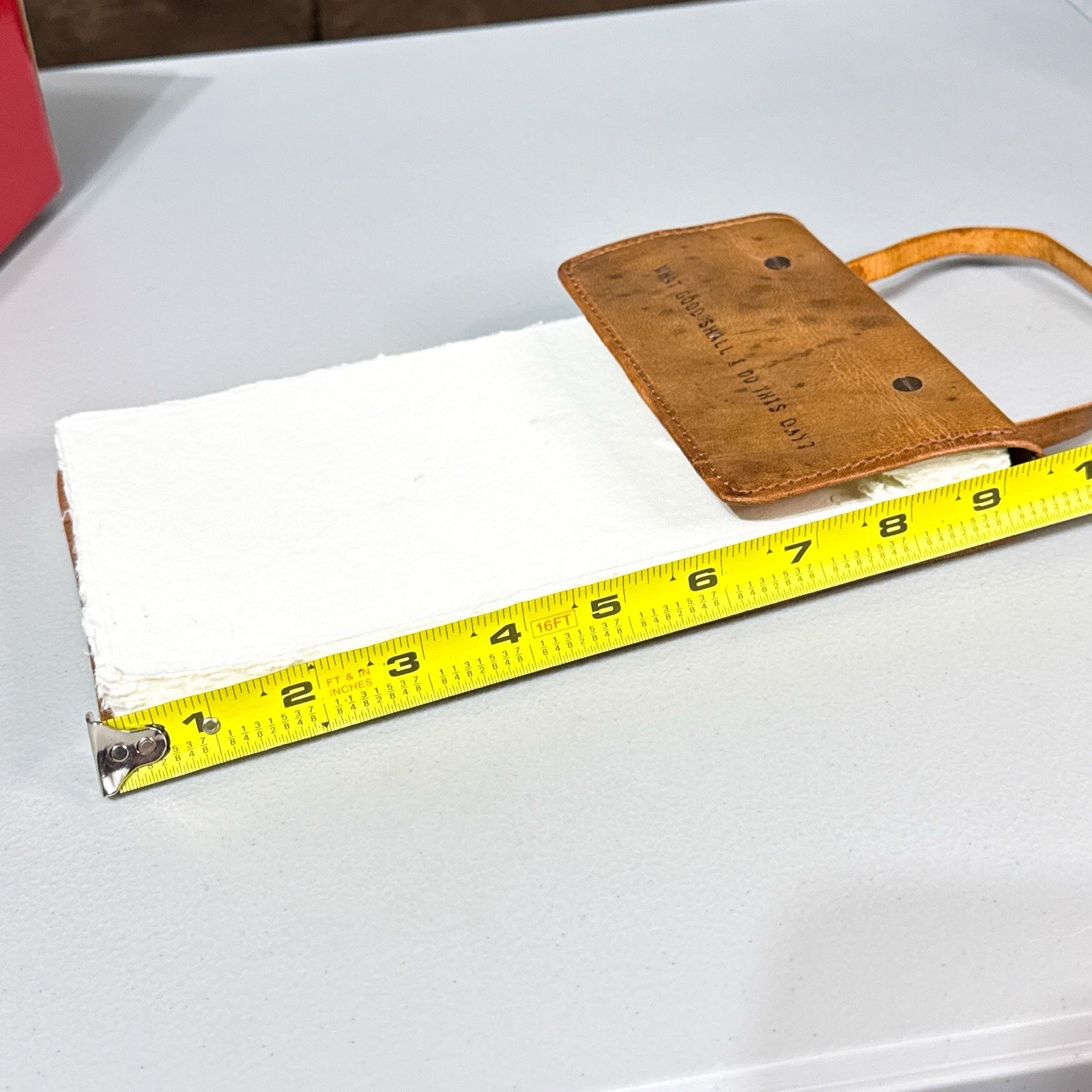 Sugarboo & Co. Leather Bound Journal What Good Shall I Do This Day? Notepad