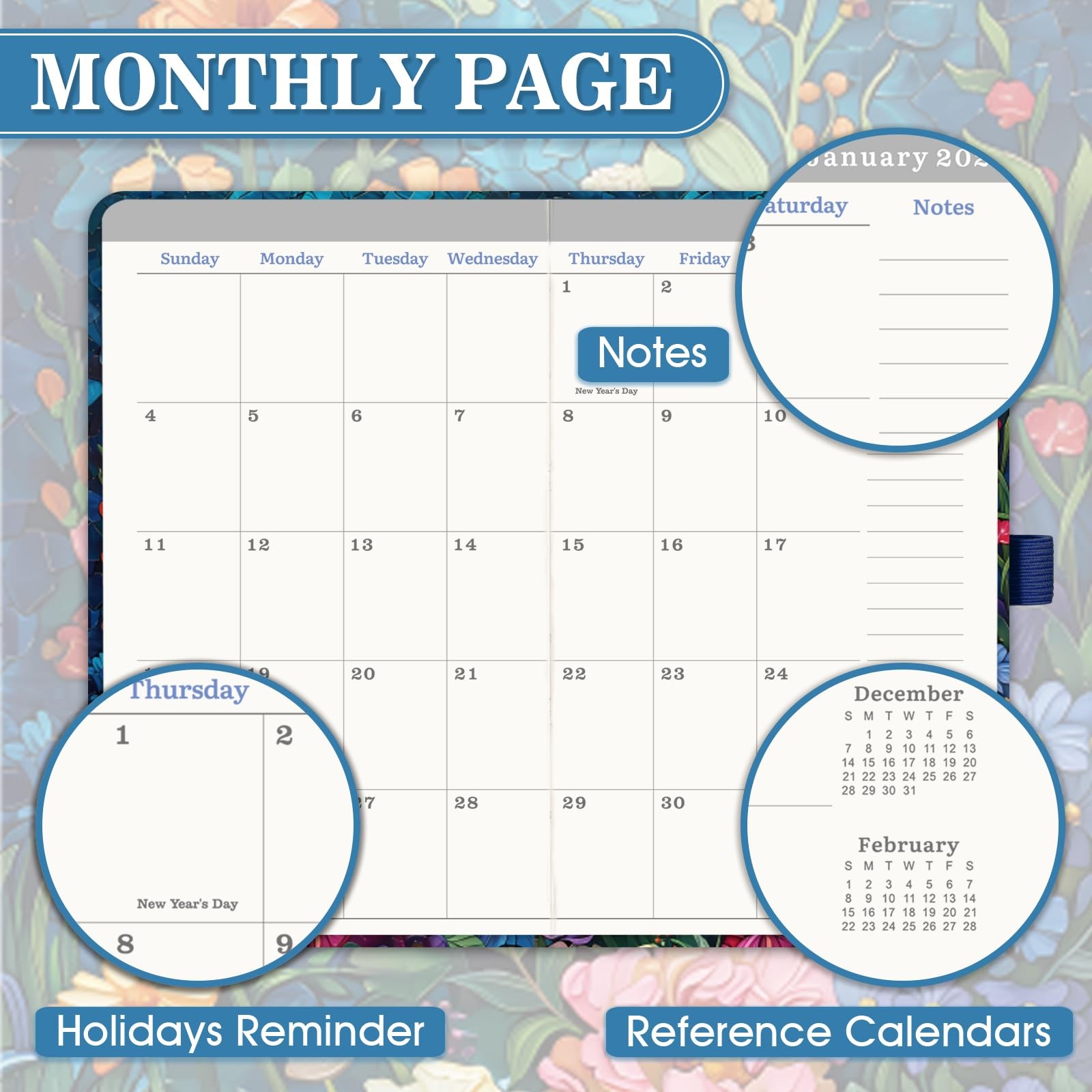 2026-2028 Pocket Planner/Calendar – 3 Year Monthly Planner 2026-2028, January 20