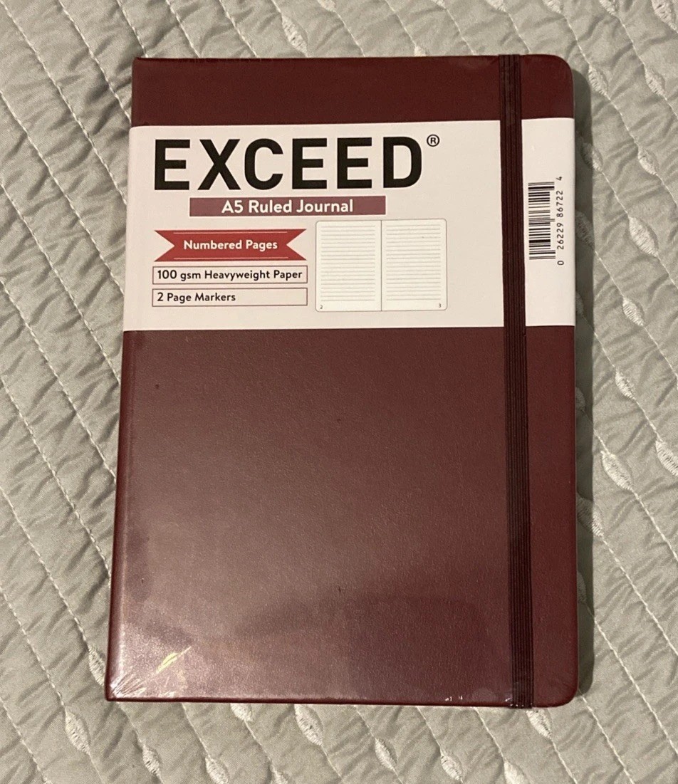 EXCEED A5 Ruled Journal 120 Sheets Hardcover Maroon book