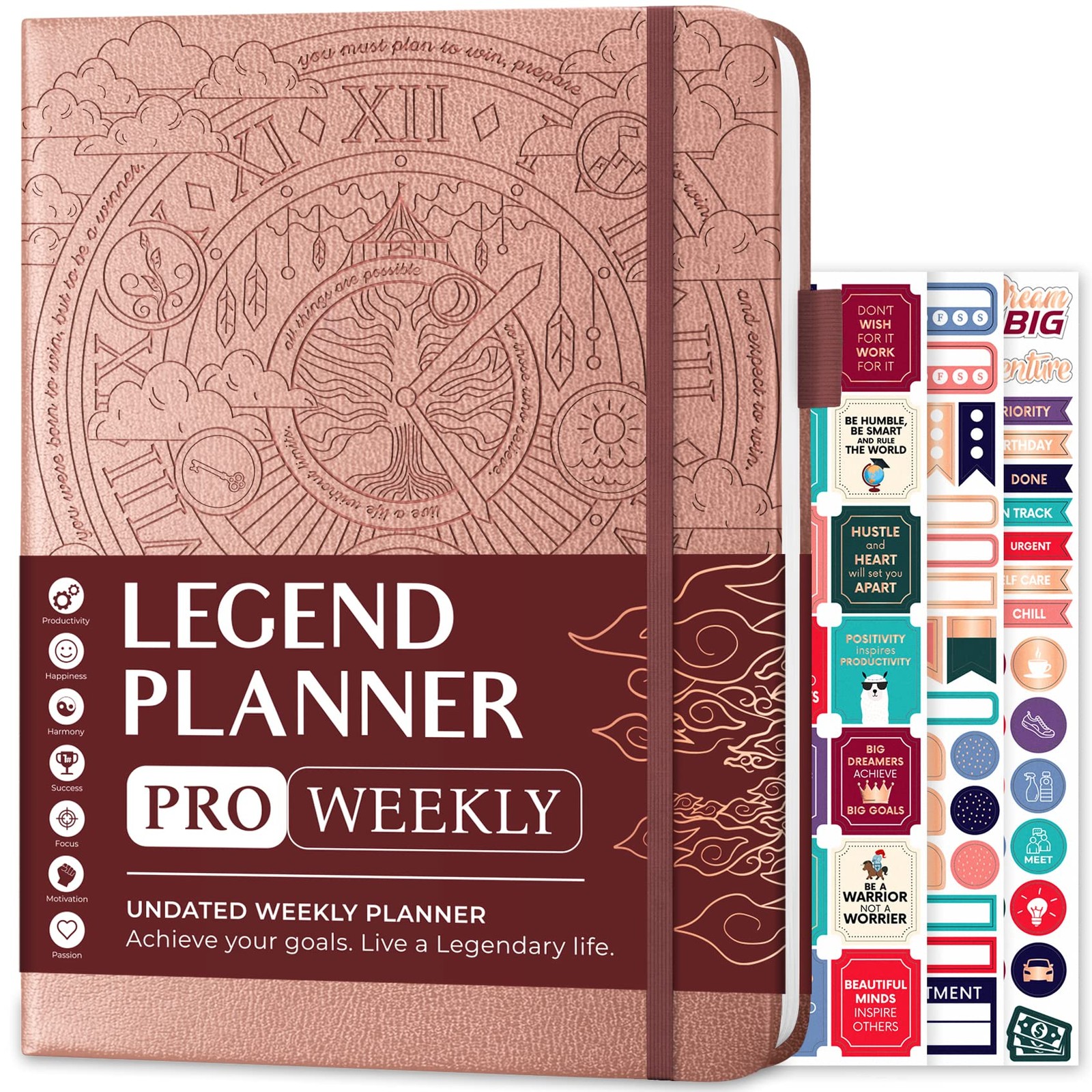 Legend Planner PRO – Deluxe Weekly & Monthly Life Planner to Increase Productivi
