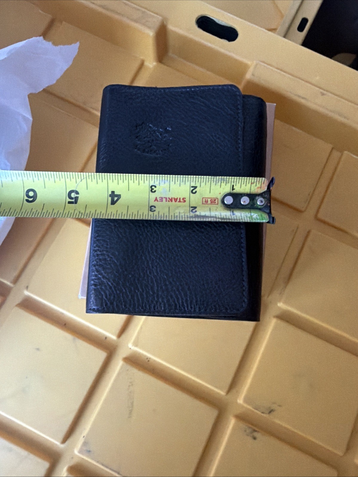 IL BISONTE Leather Planner/Organizer Binder w/ Zipper Pocket, Italy 🔥