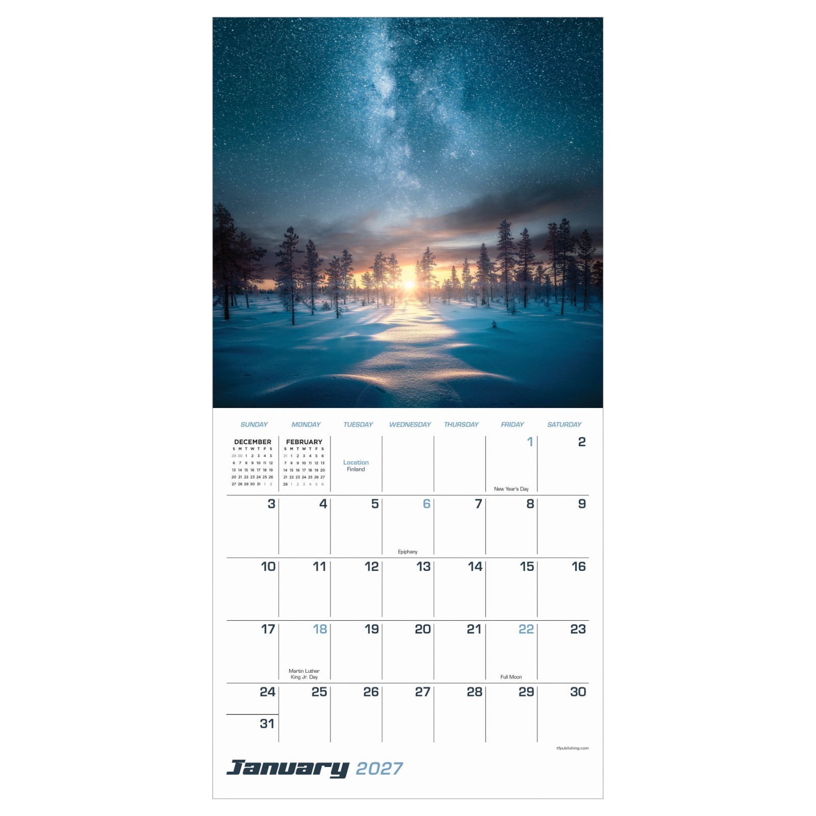 2027 Stargazing Mini Calendar