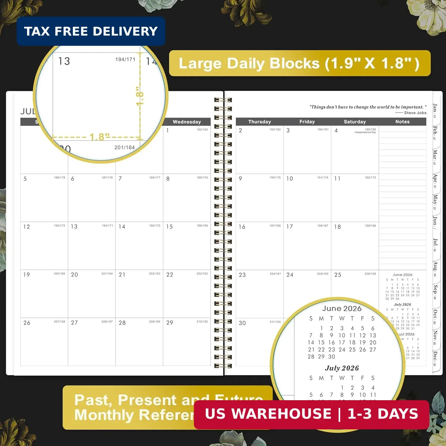 Monthly Planner 2026-2028 – 2 Year Planner 2026-2028, JUL. 2026 – JUN. 2028, 9”