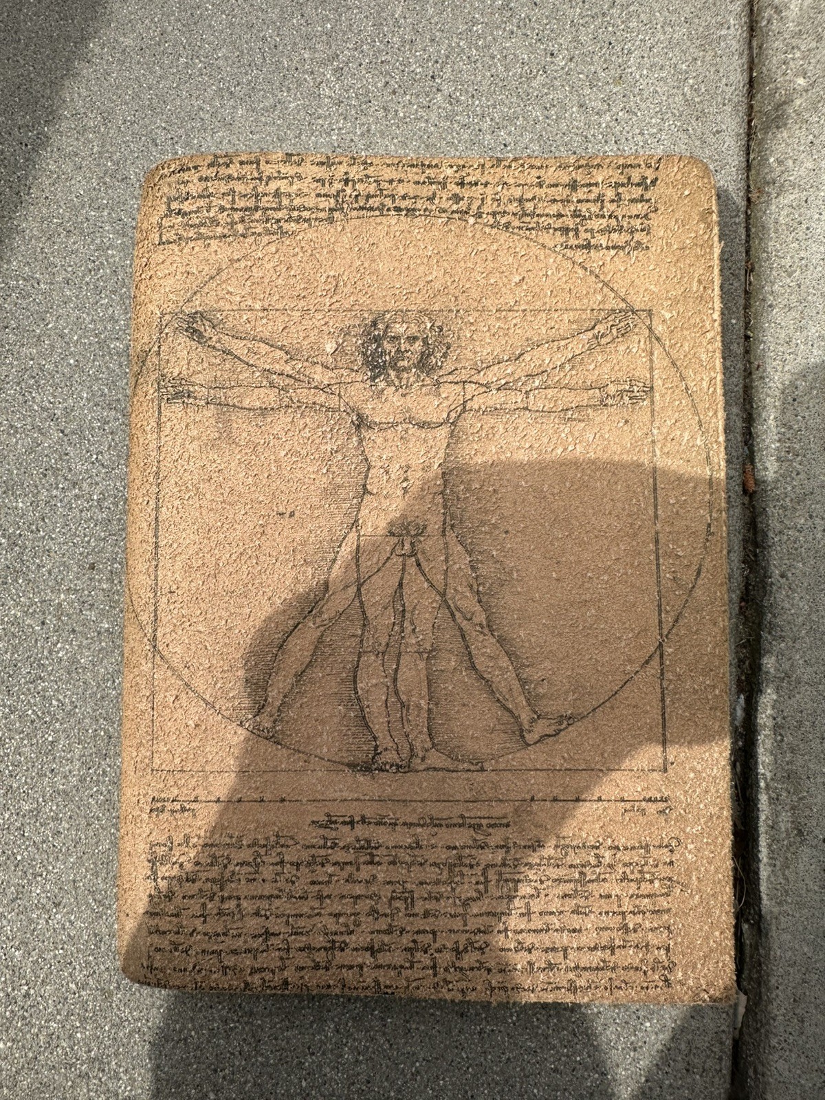 Leonardo da Vinci Vitruvian Man Journal Notebook (Made In Italy) Read Discript.