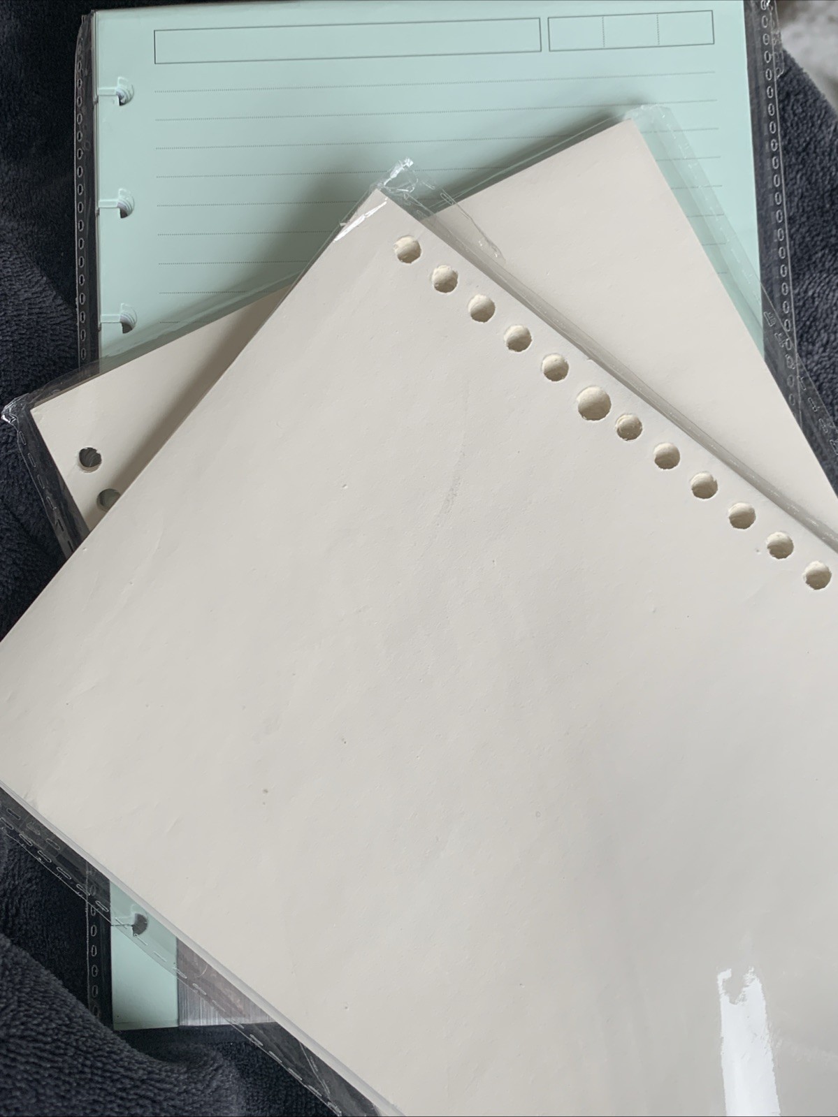 150sheets Junior TUL Discbound 5Color Lined Paper, 2packs Plain Paper NewOldStck