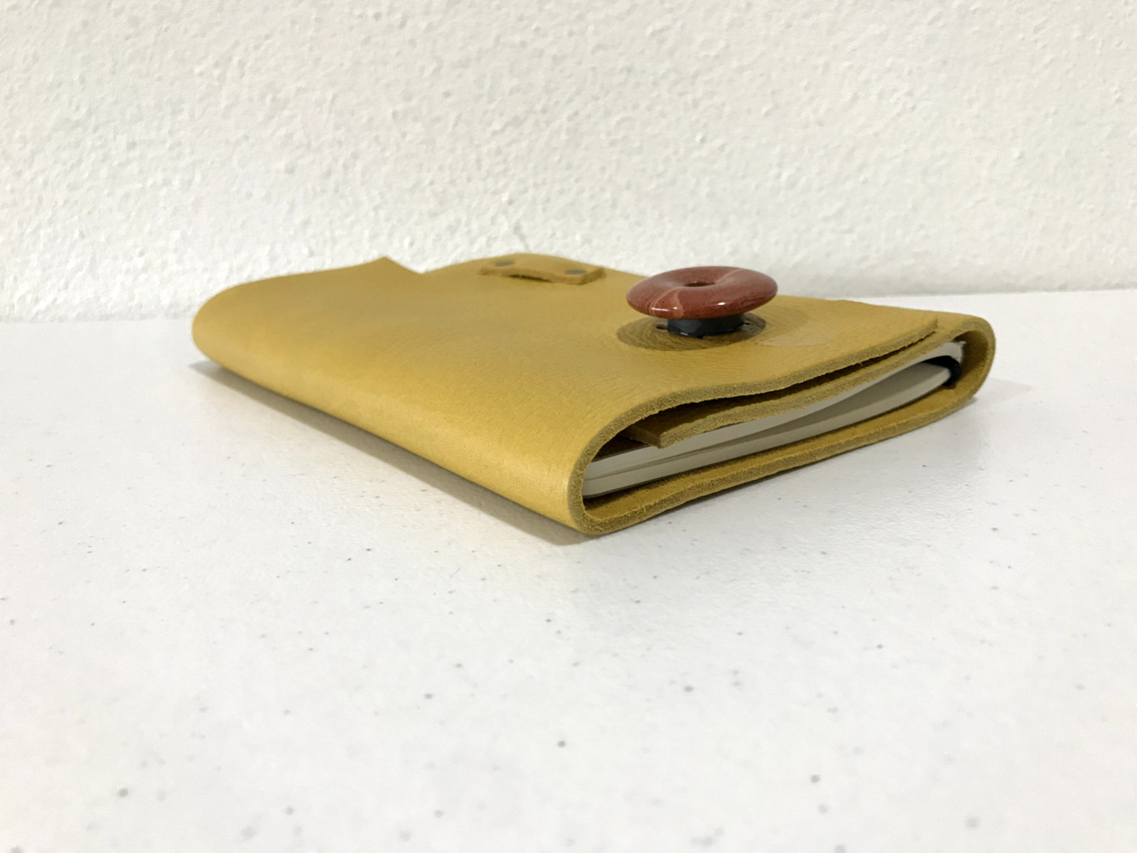 Portland Leather Goods Yellow Journal Notebook As Is READ