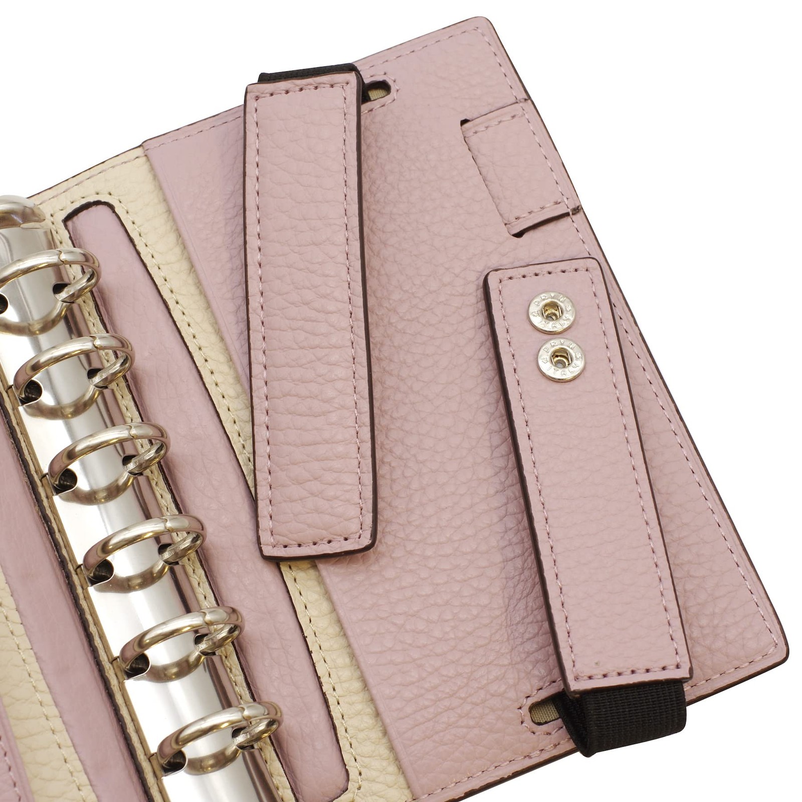Breilio System Notebook Morbido Vertical Belt Mini 6 Ring Diameter 20 mm Cipria
