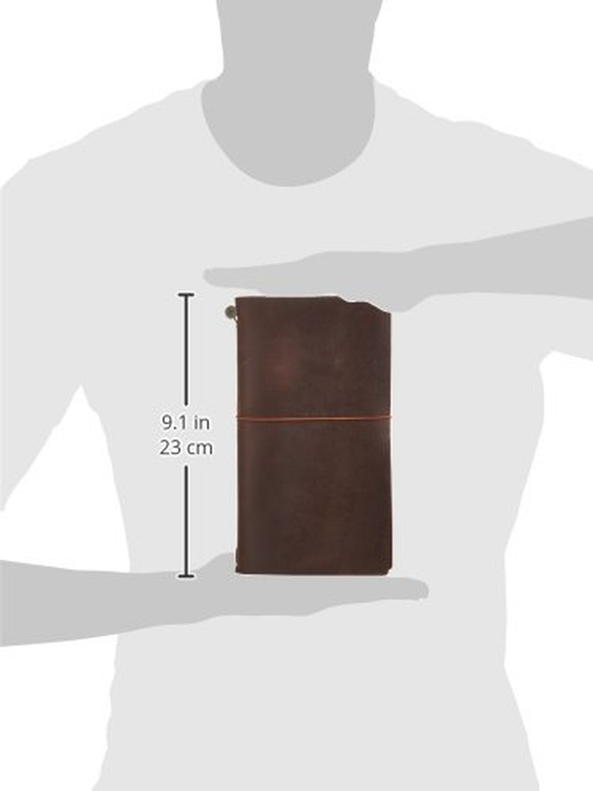 DESIGNPHIL Traveler’s Notebook, Regular Size, Brown 13715006