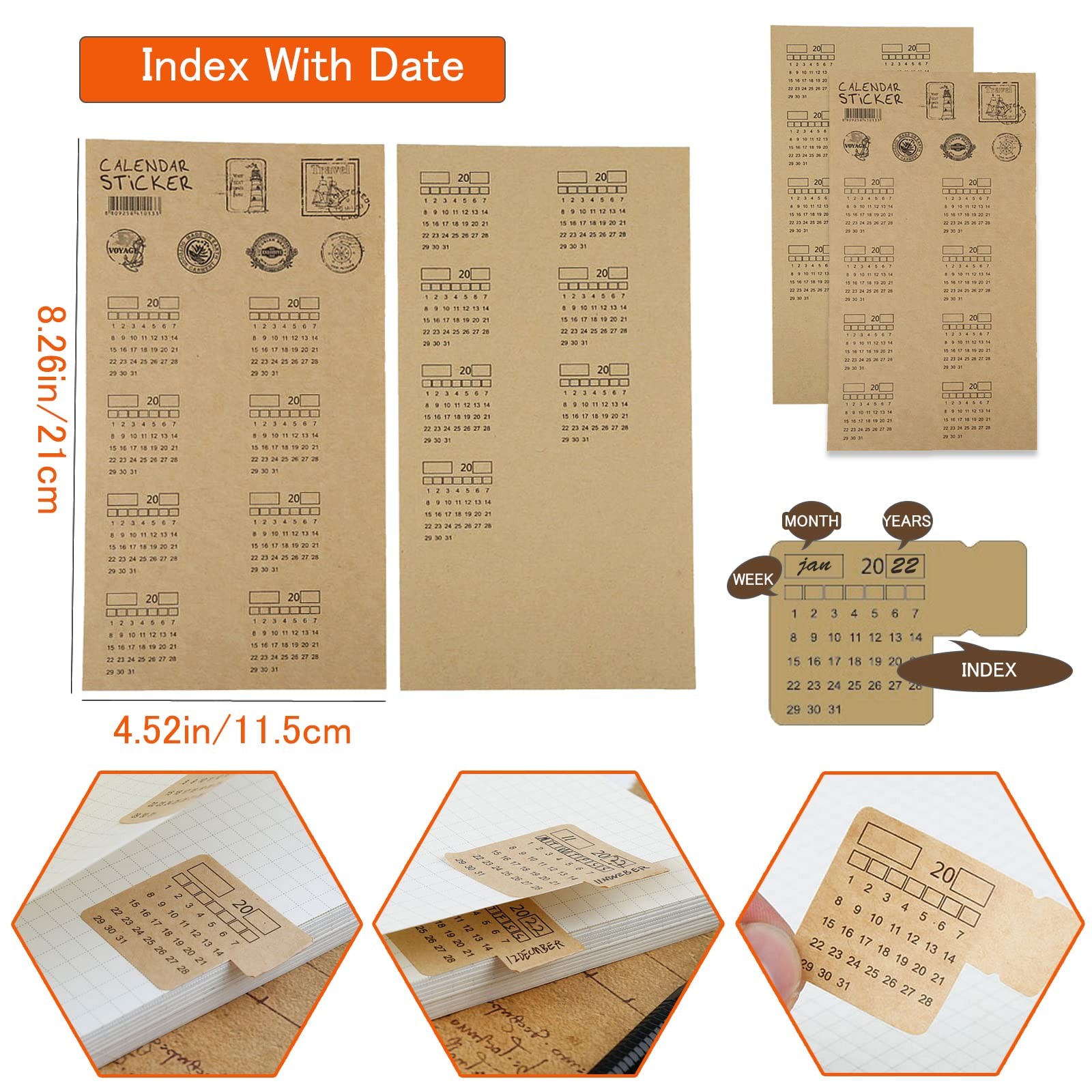 A5 6Hole Binder Notebook Refills 135 Sheets 2 Pcs Zipper Pockets 5 Dividers