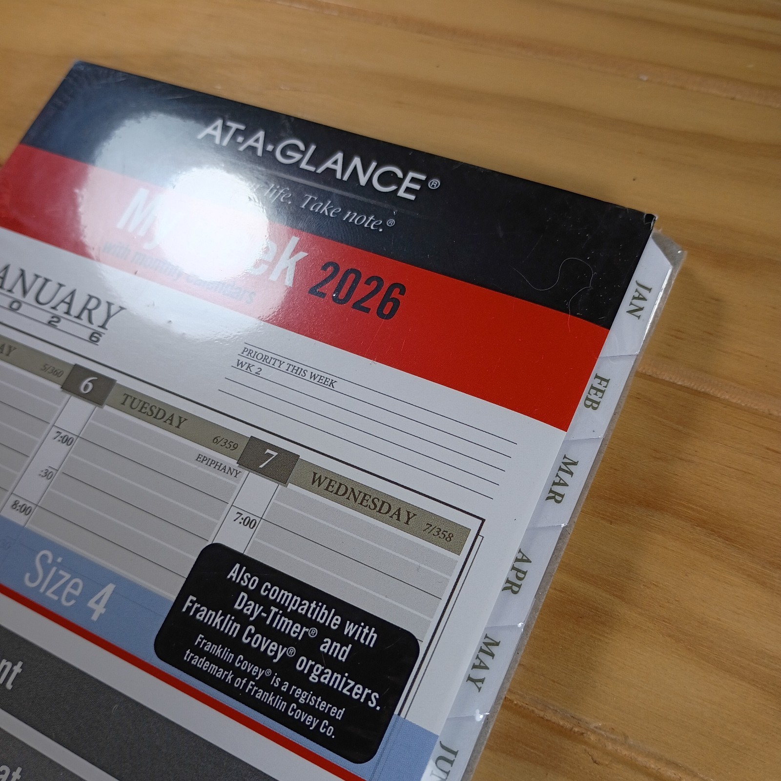 AT-A-GLANCE My Week 2026 With Monthly Calendars Size 4 Item #481-485 New