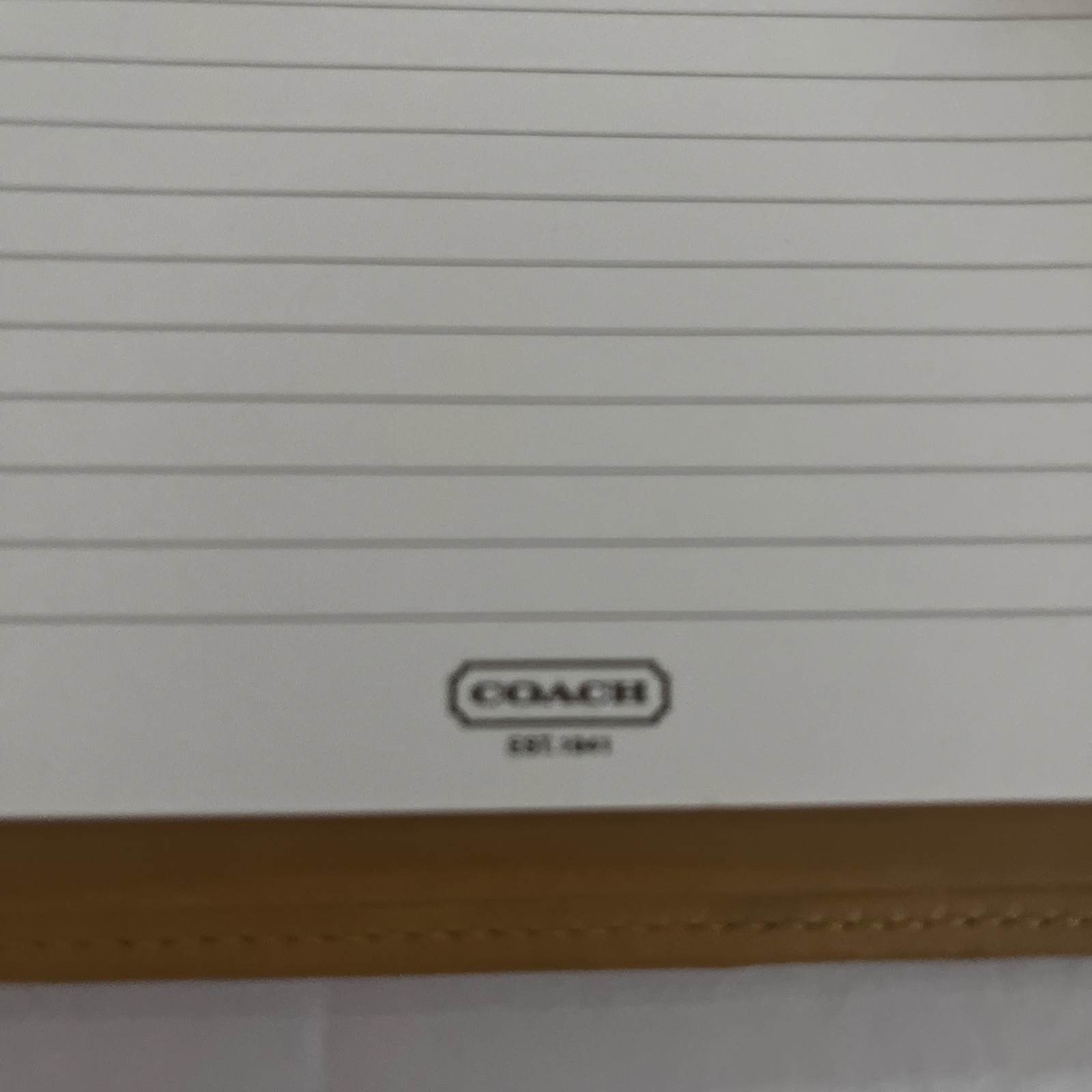 Vintage Coach Yellow Leather Portfolio Padfolio 8.5” X 6” Note Pad Y2K