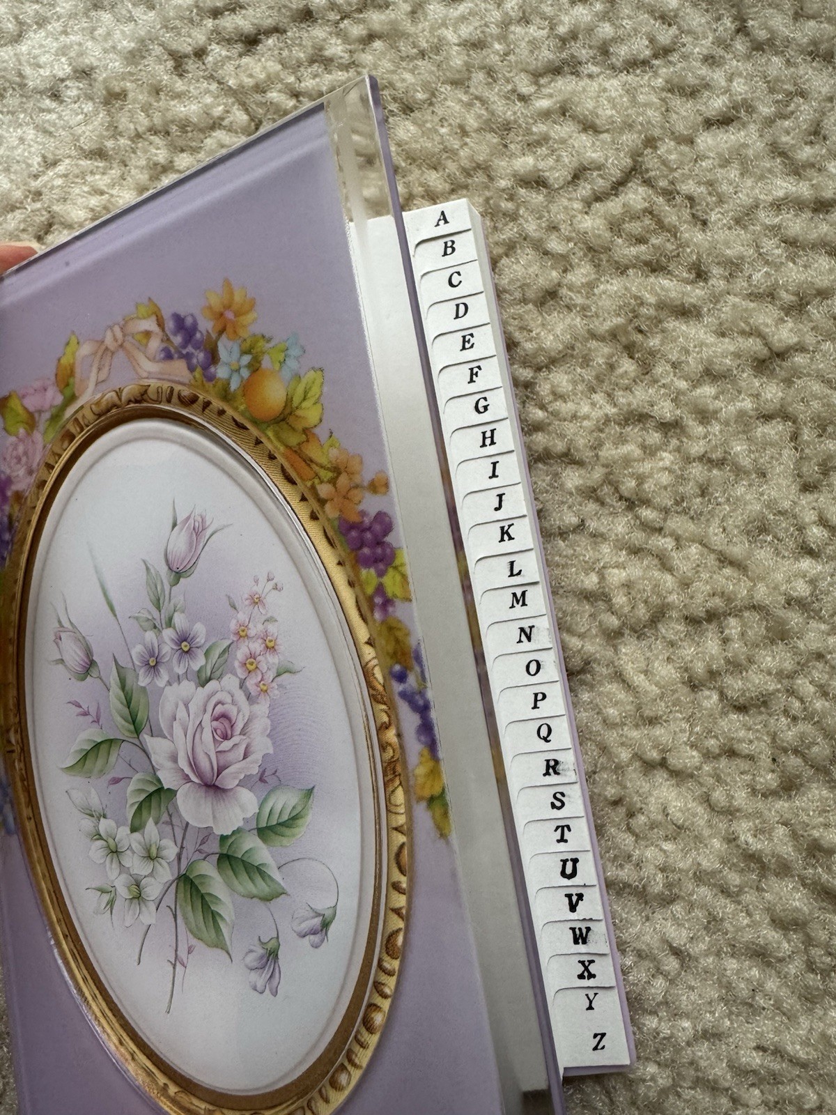 Floral Address Books Hardcover Laquer 3.5×5″ Wildflowers Blue Pink Lavender Gift