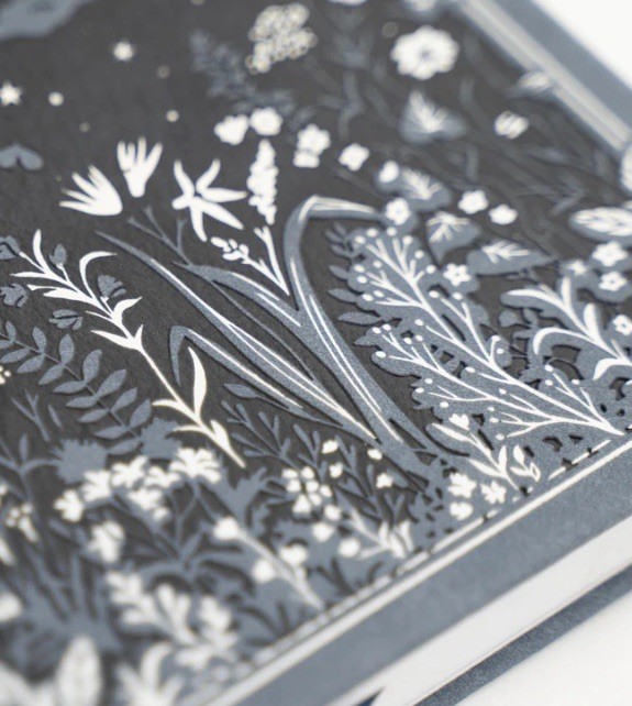 Archer and Olive A5 Blank Moonlit Garden Journal hardcover book
