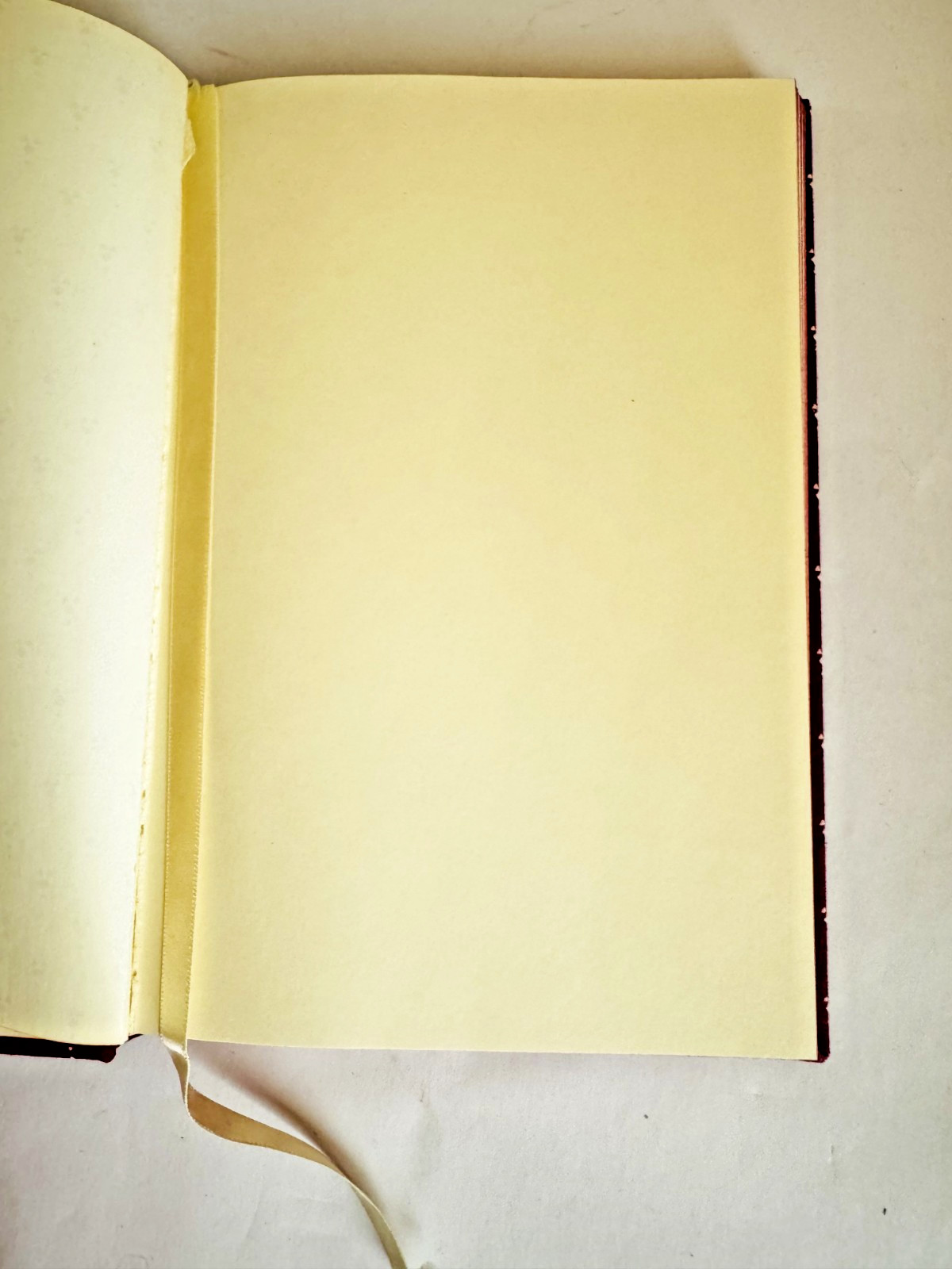 Vintage Laura Ashley Blank Journal Diary Sketchbook Burgundy Cloth HC Ribbon