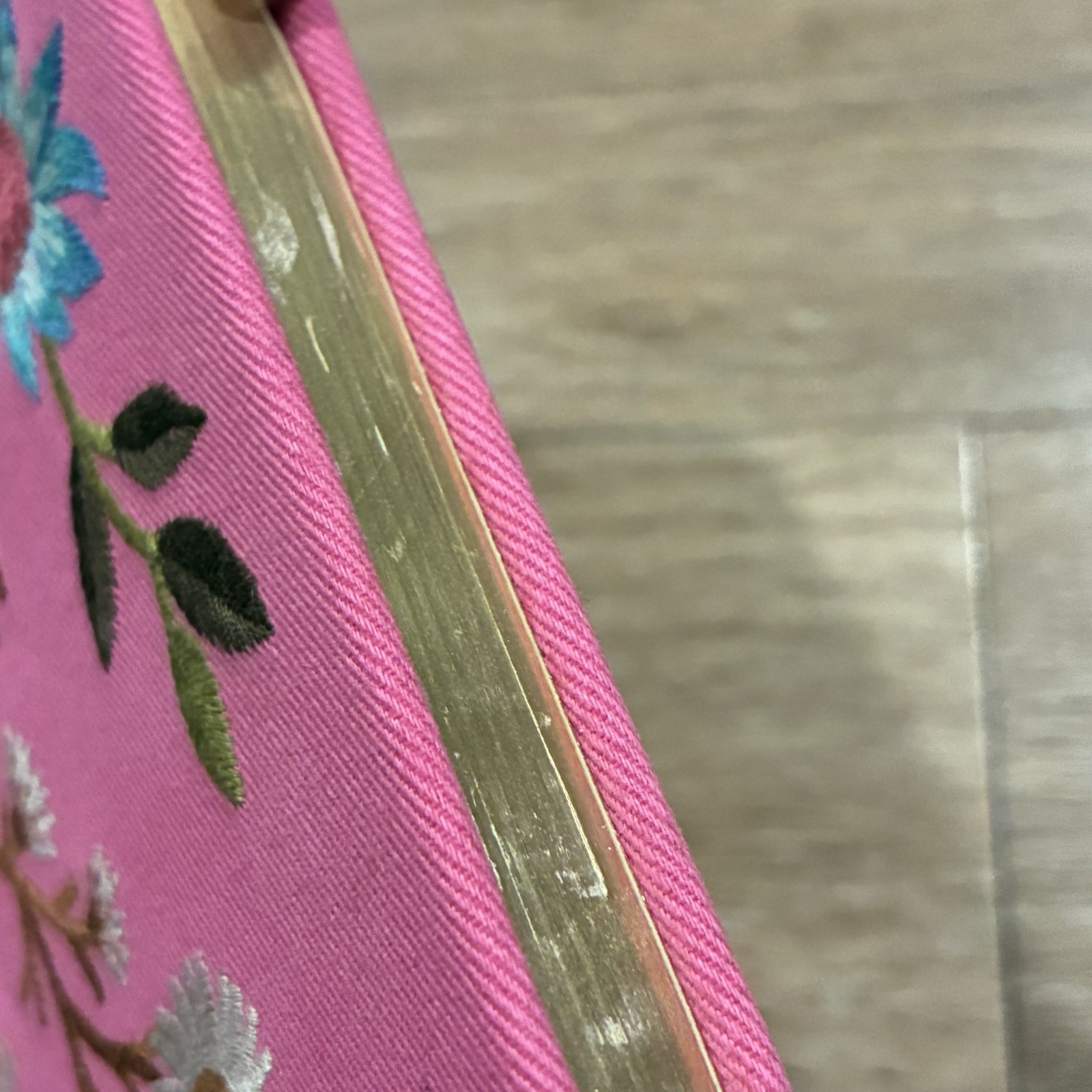 Johnny Was Journal Embroidered Floral Flowers Pink