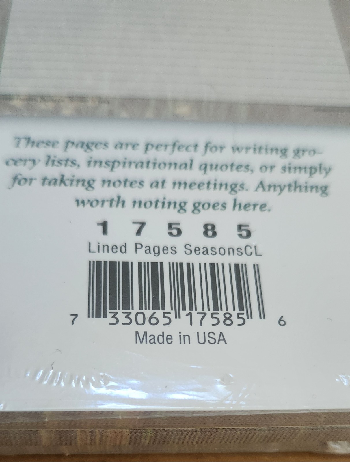 Lot of 3 Franklin Covey Lined Pages Refills (50 Sheets per) Seasons 17585 Sealed
