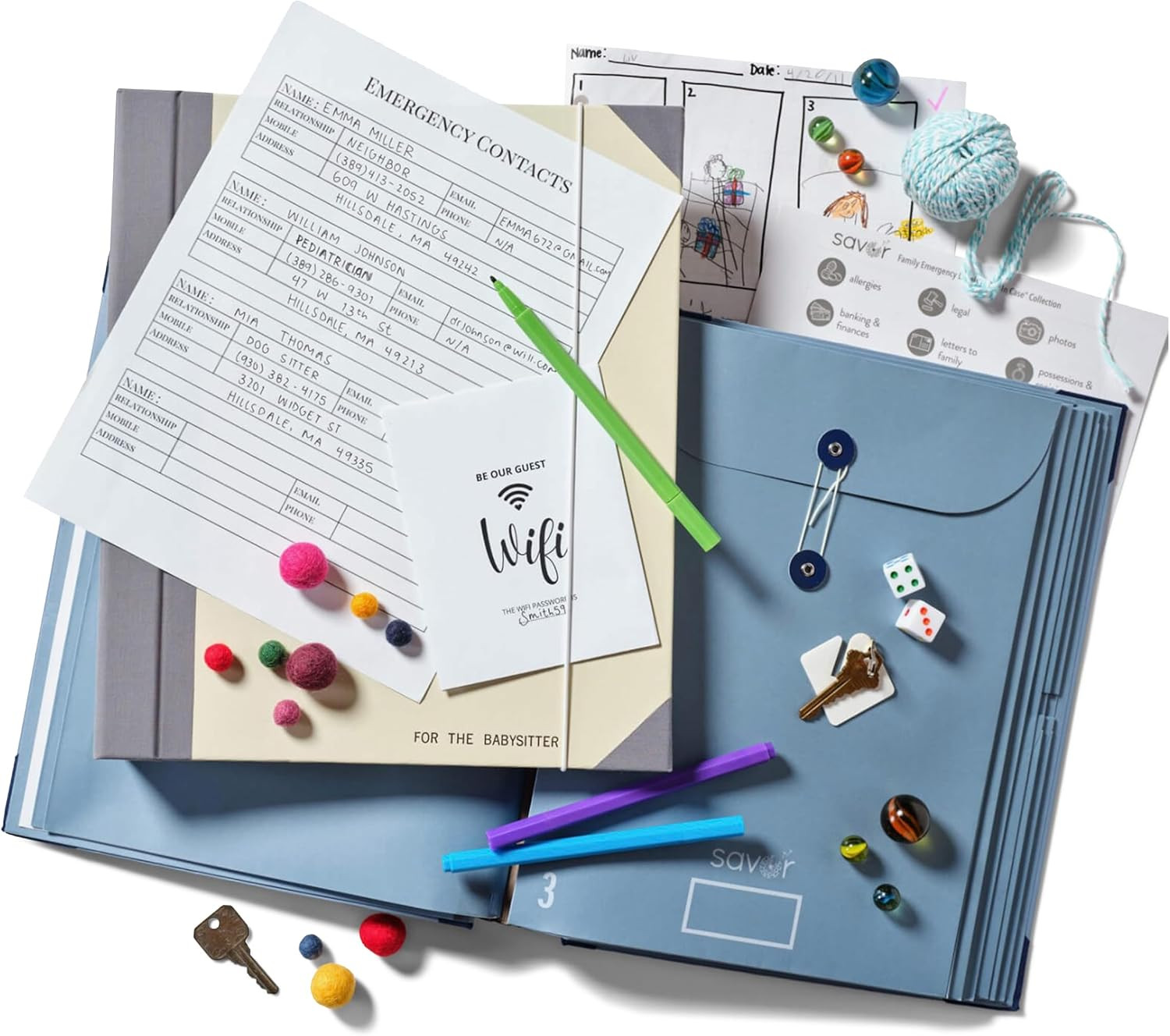 The Folio® Important Document Organizer by | Binder with Guided Labels, Acid-Fr