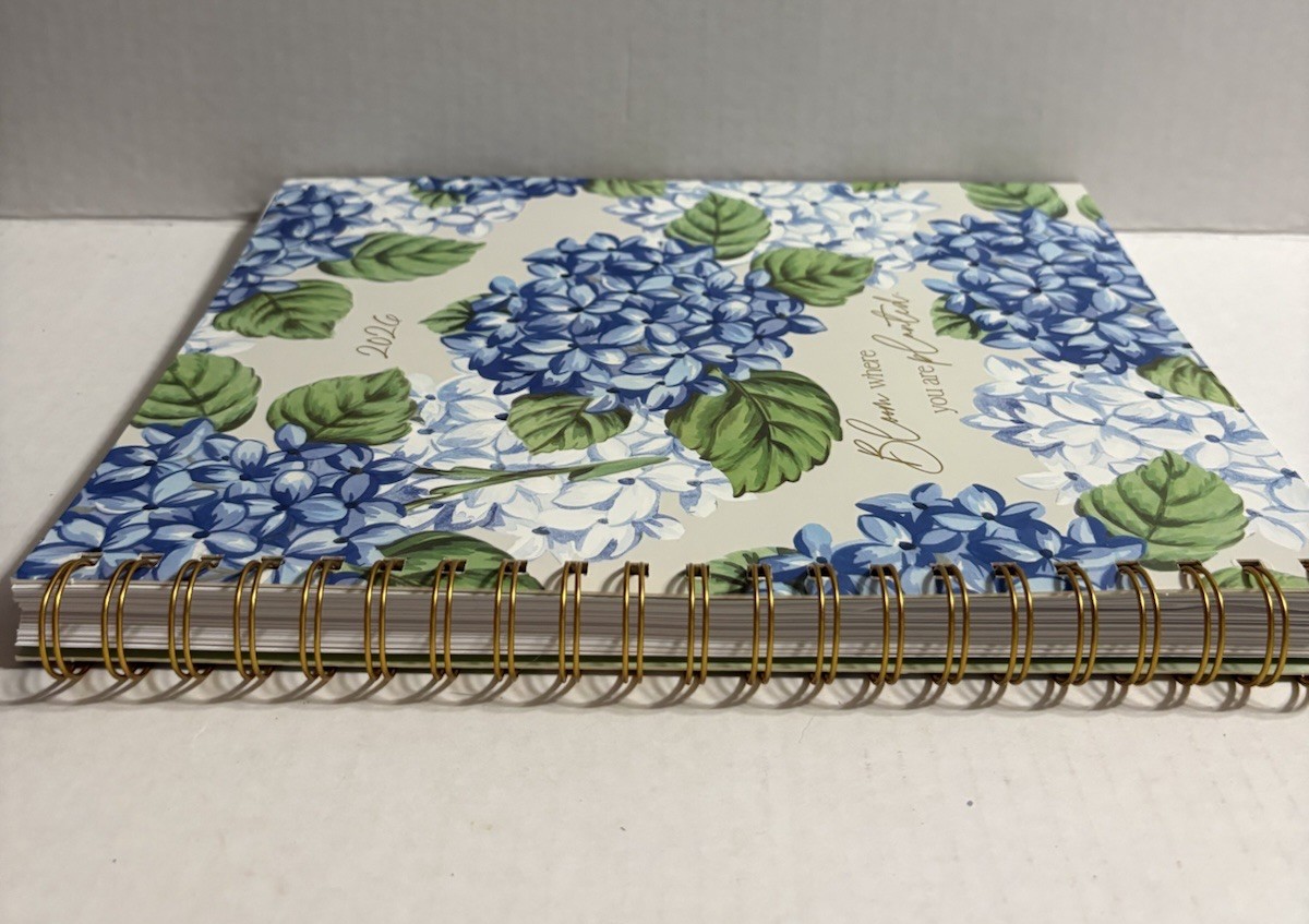 2026 Planner 8.5 X 11 Spiral Bloom Where You Are Planted Floral