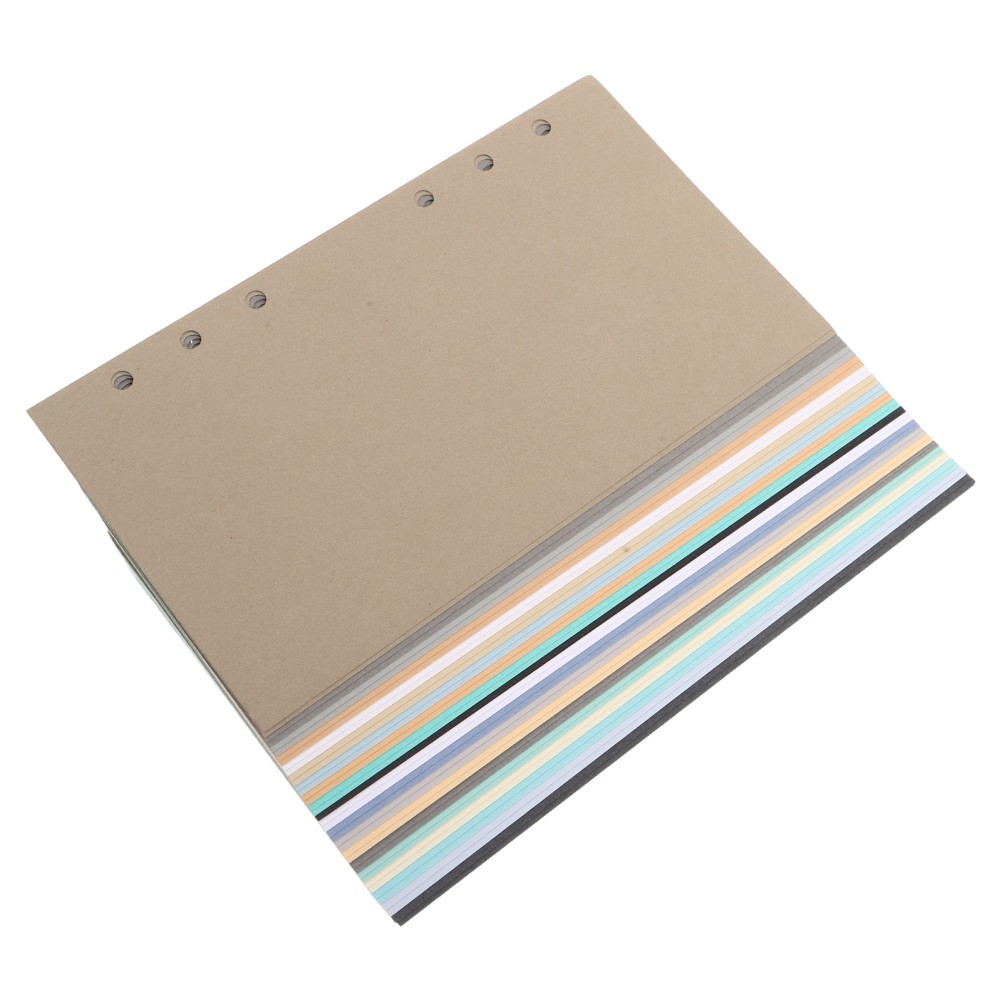 40 Sheets Colored Writing Paper A6 Planner Inserts Binder Refills